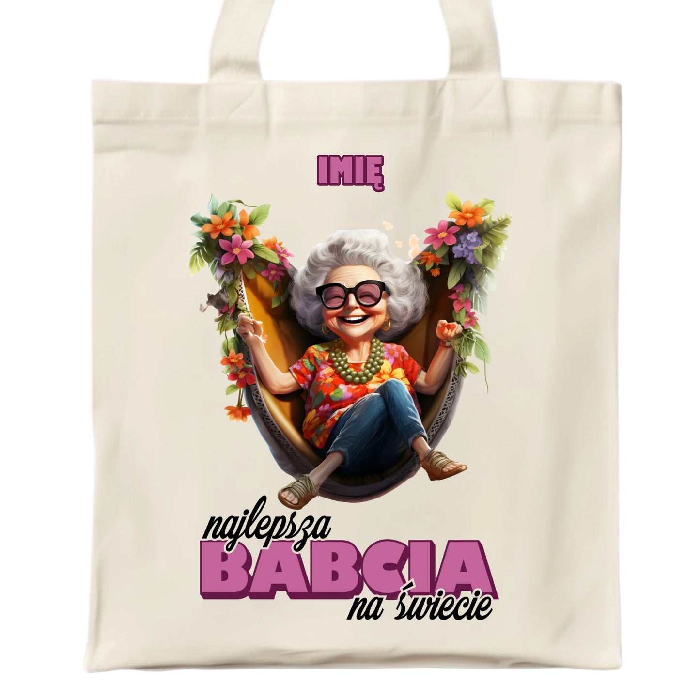 Torba dla babci - Najlepsza Babcia na świecie - personalizowana B14 - StoryCups.pl