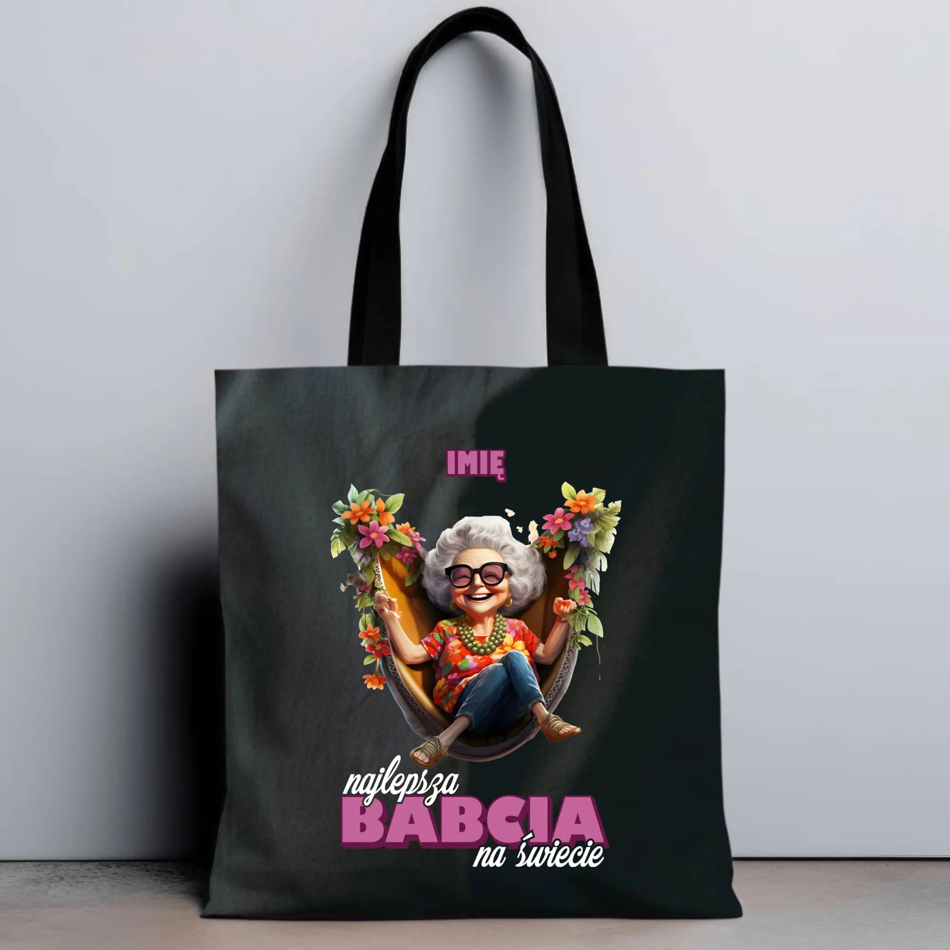 Torba dla babci - Najlepsza Babcia na świecie - personalizowana B14 - StoryCups.pl