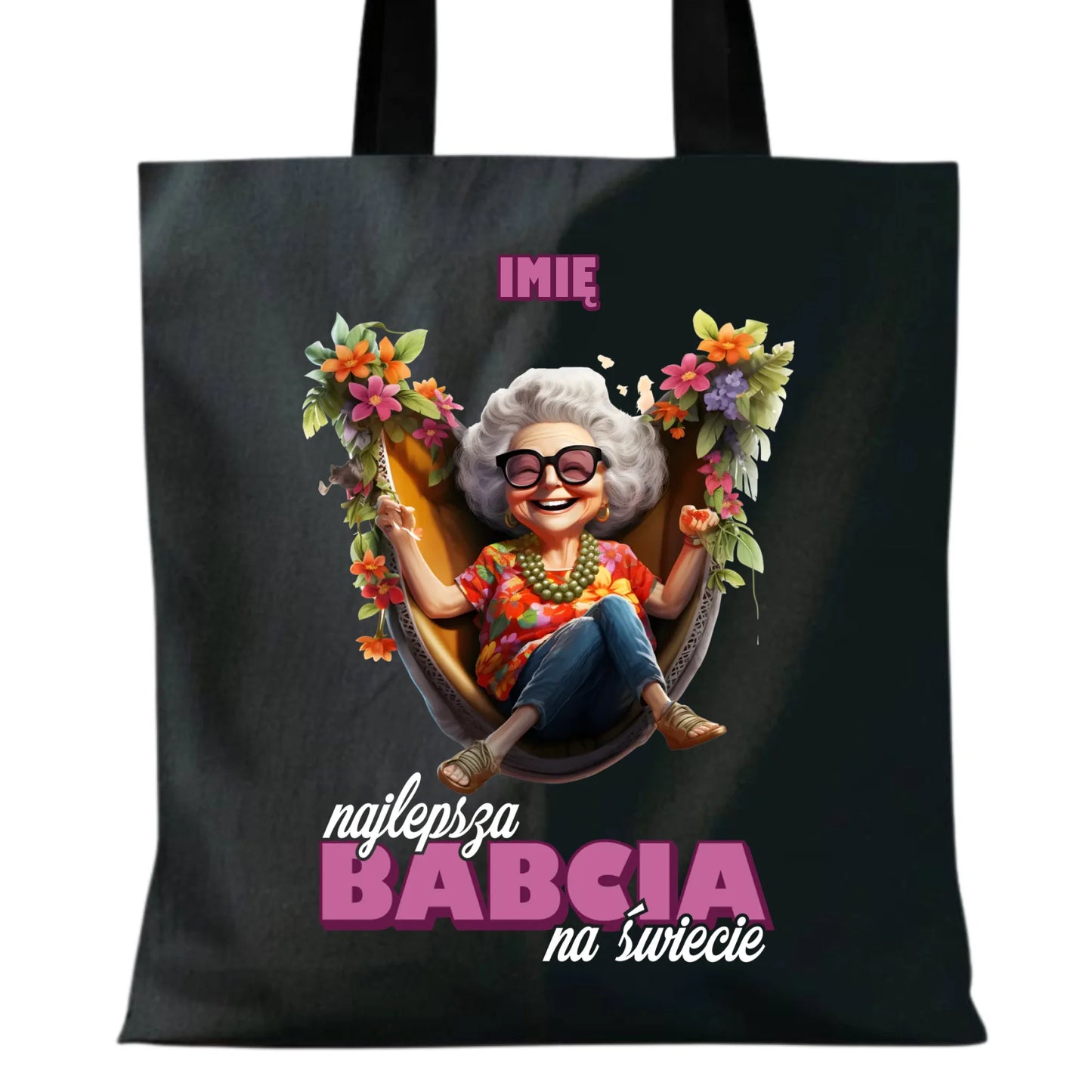 Torba dla babci - Najlepsza Babcia na świecie - personalizowana B14 - StoryCups.pl