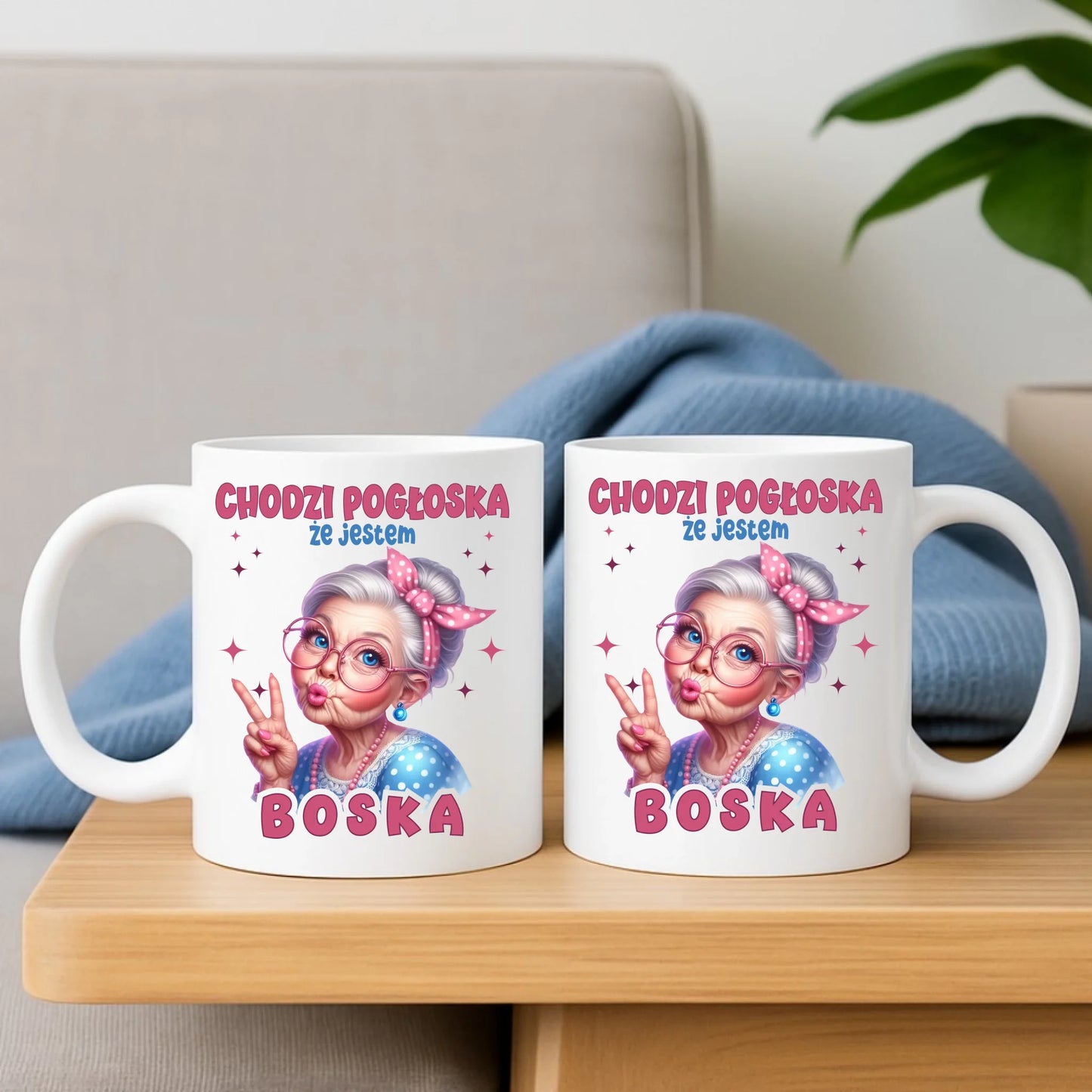 Kubek dla babci - Chodzi pogłoska, że jestem boska B16 - StoryCups.pl