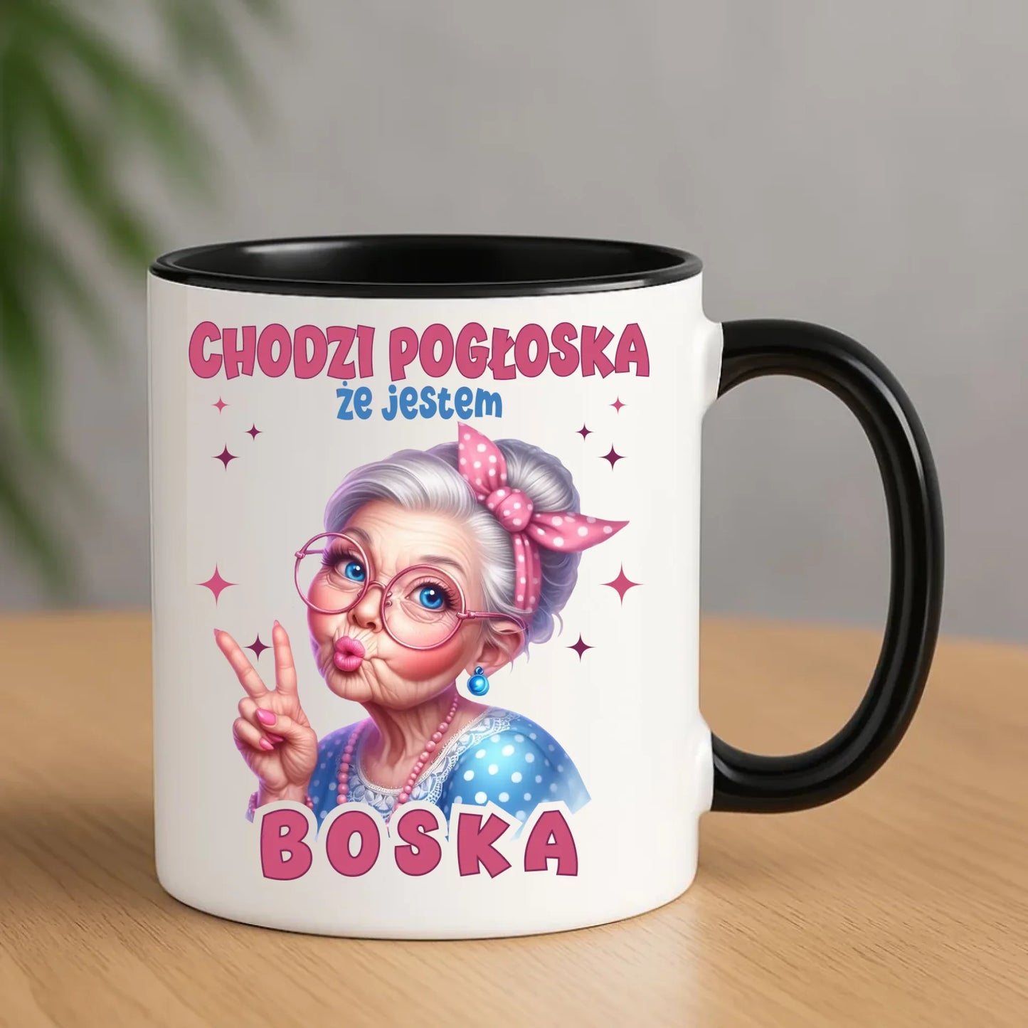 Kubek dla babci - Chodzi pogłoska, że jestem boska B16 - StoryCups.pl