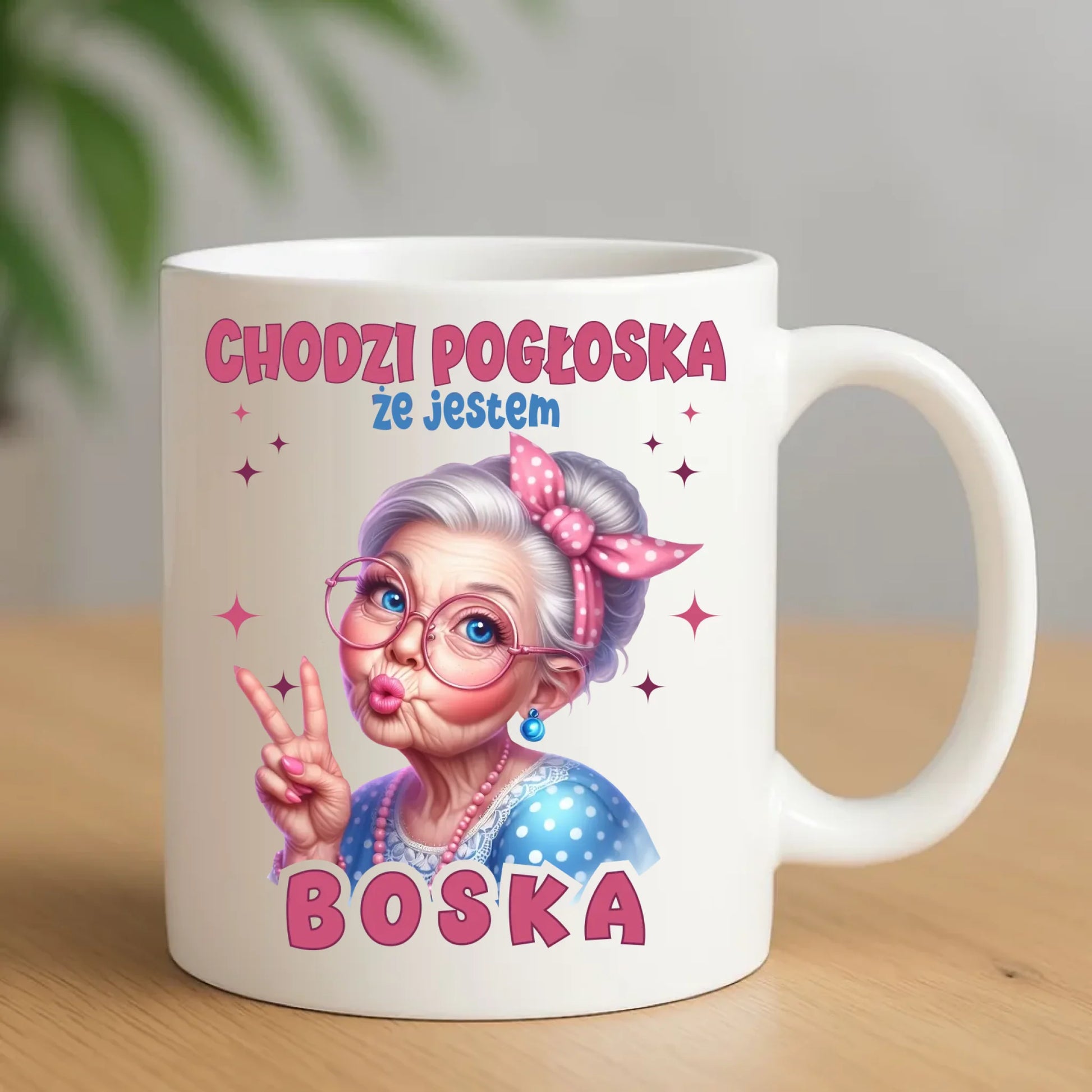 Kubek dla babci - Chodzi pogłoska, że jestem boska B16 - StoryCups.pl