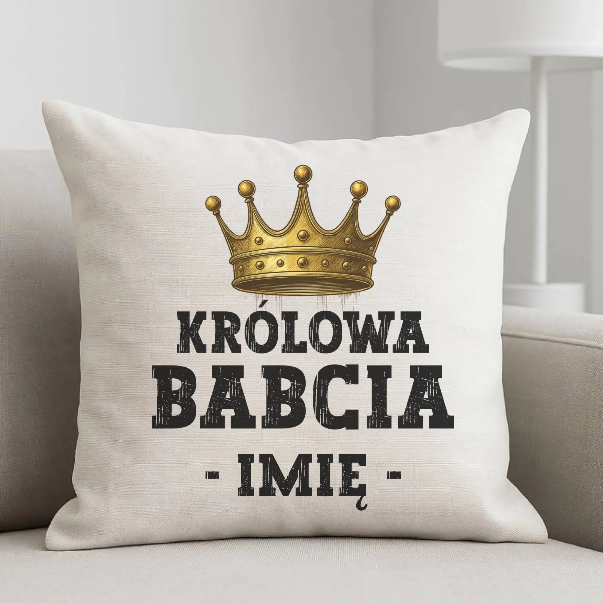 Poduszka dla babci - Królowa Babcia - personalizowana B17 - StoryCups.pl