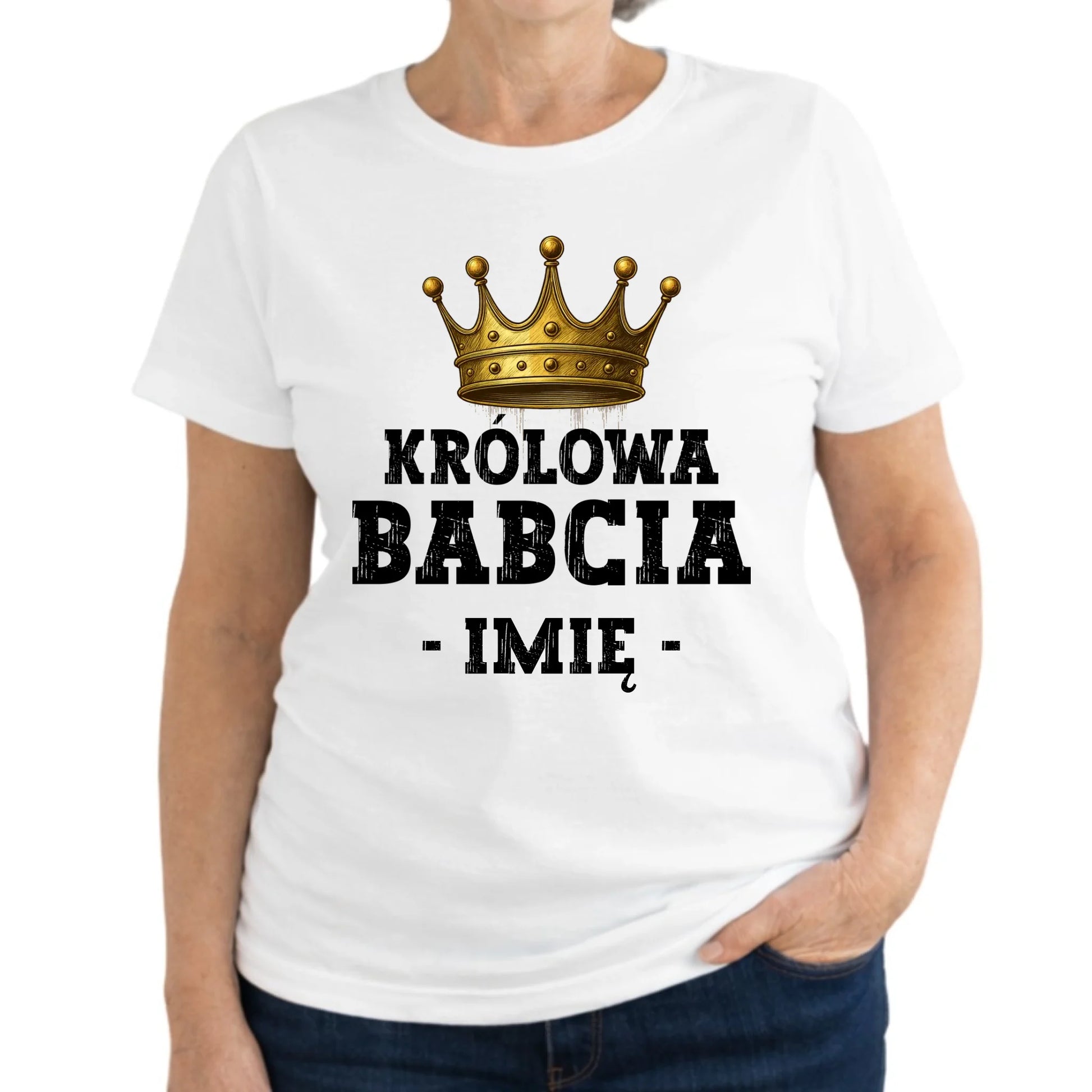 Koszulka dla babci - Królowa Babcia - personalizowana B17 - StoryCups.pl