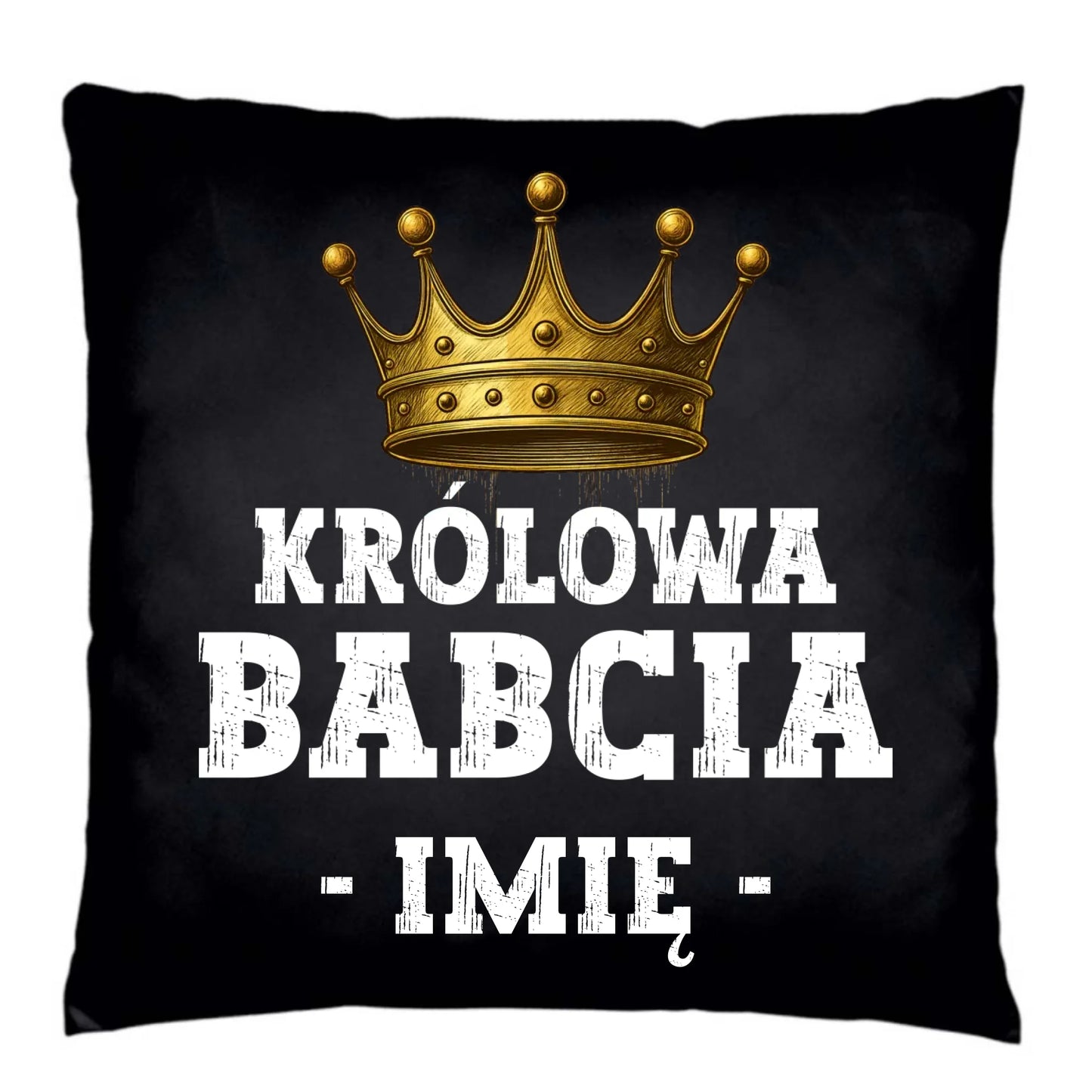 Poduszka dekoracyjna dla babci - Królowa Babcia - personalizowana B17 - StoryCups.pl