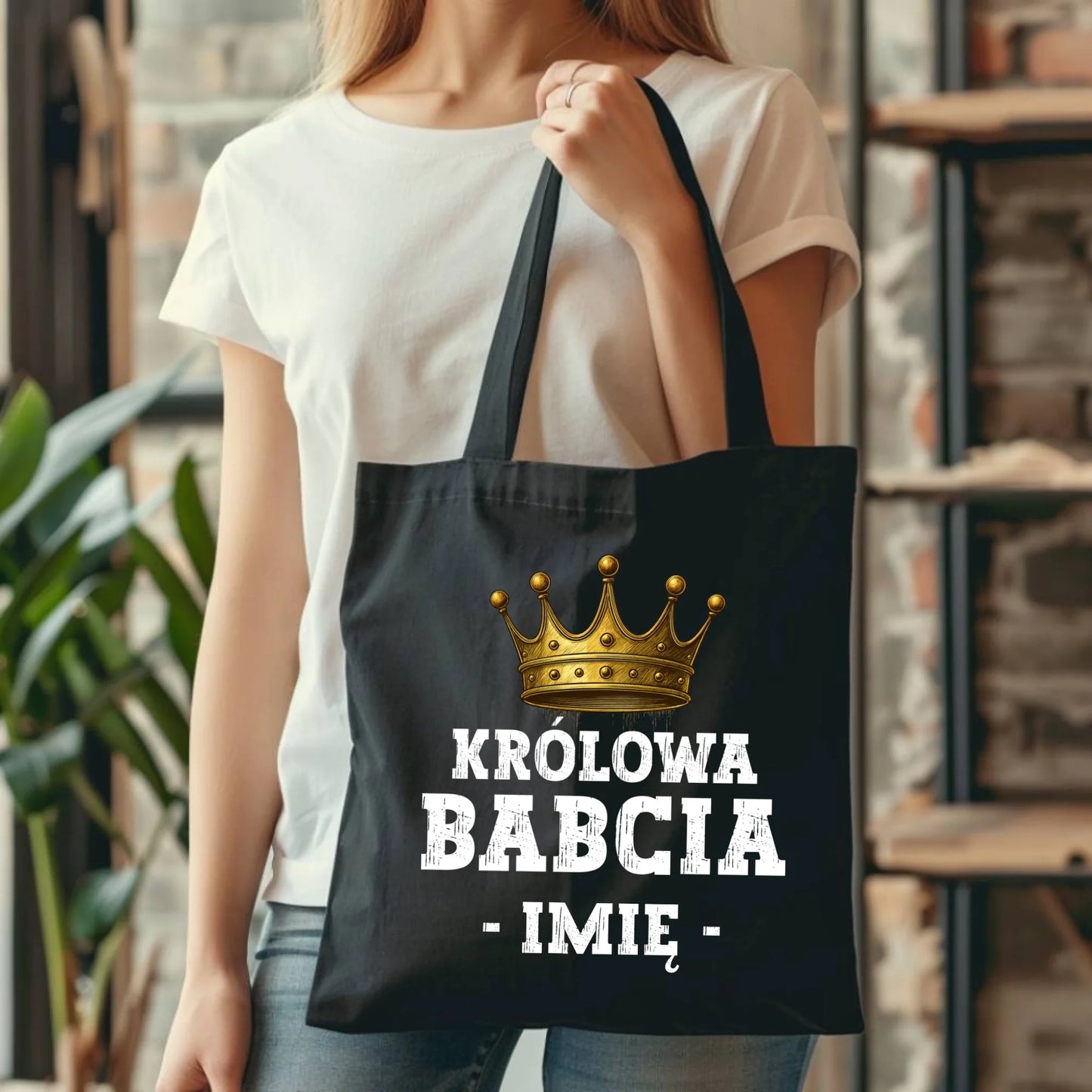Torba dla babci - Królowa Babcia - personalizowana B17 - StoryCups.pl