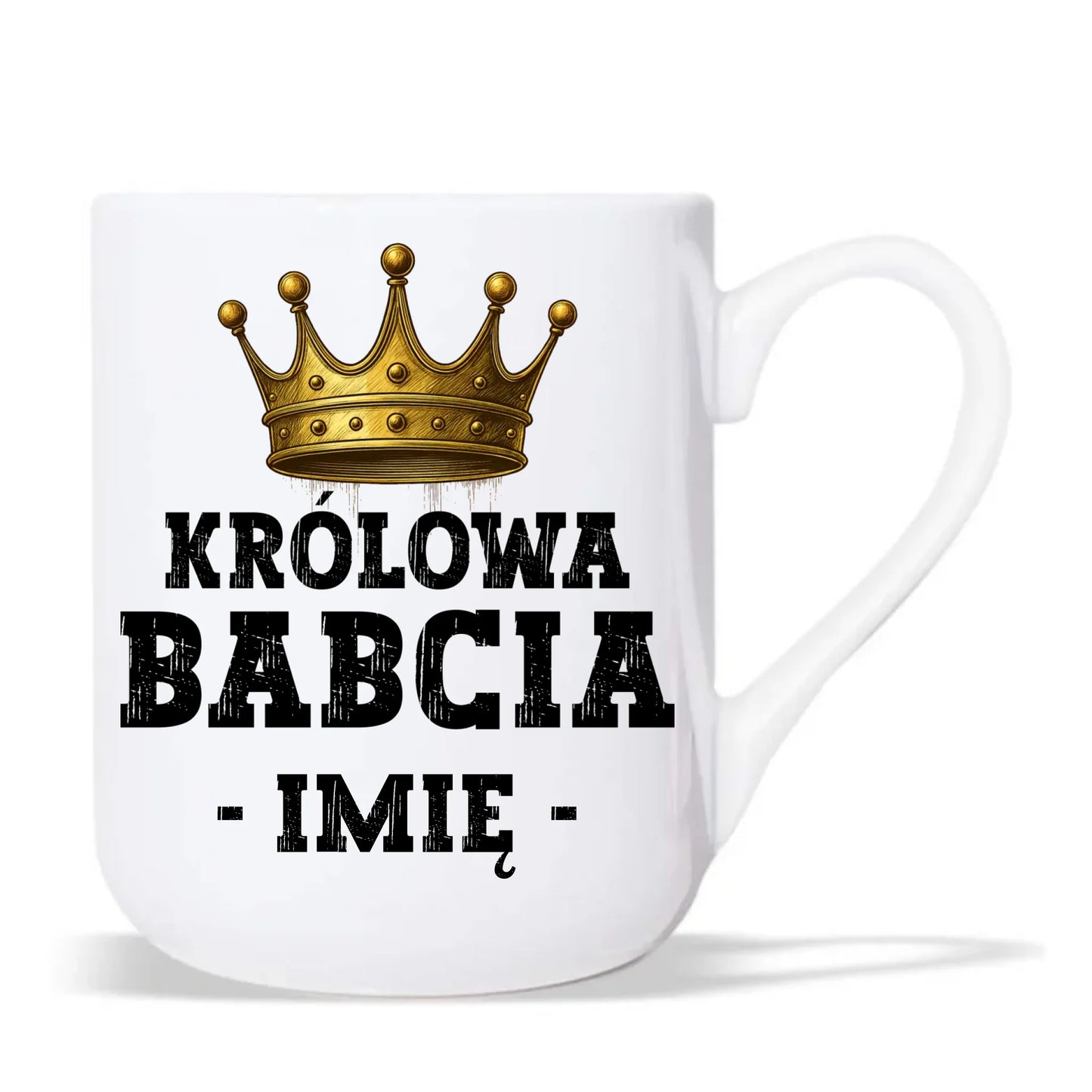 Kubek elegant dla babci - Królowa Babcia - personalizowany B17 - StoryCups.pl