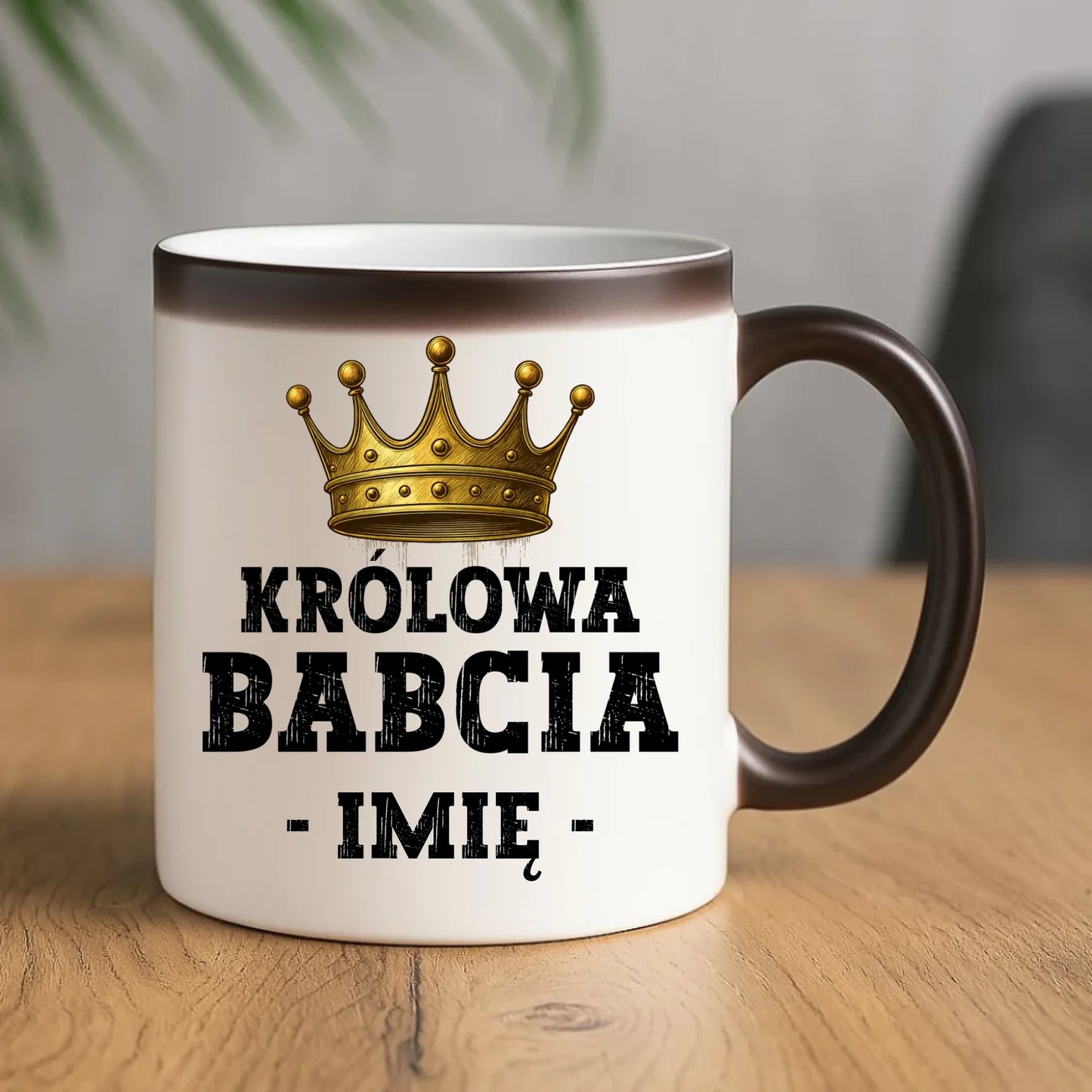 Kubek magiczny dla babci - Królowa Babcia - personalizowany B17 - StoryCups.pl