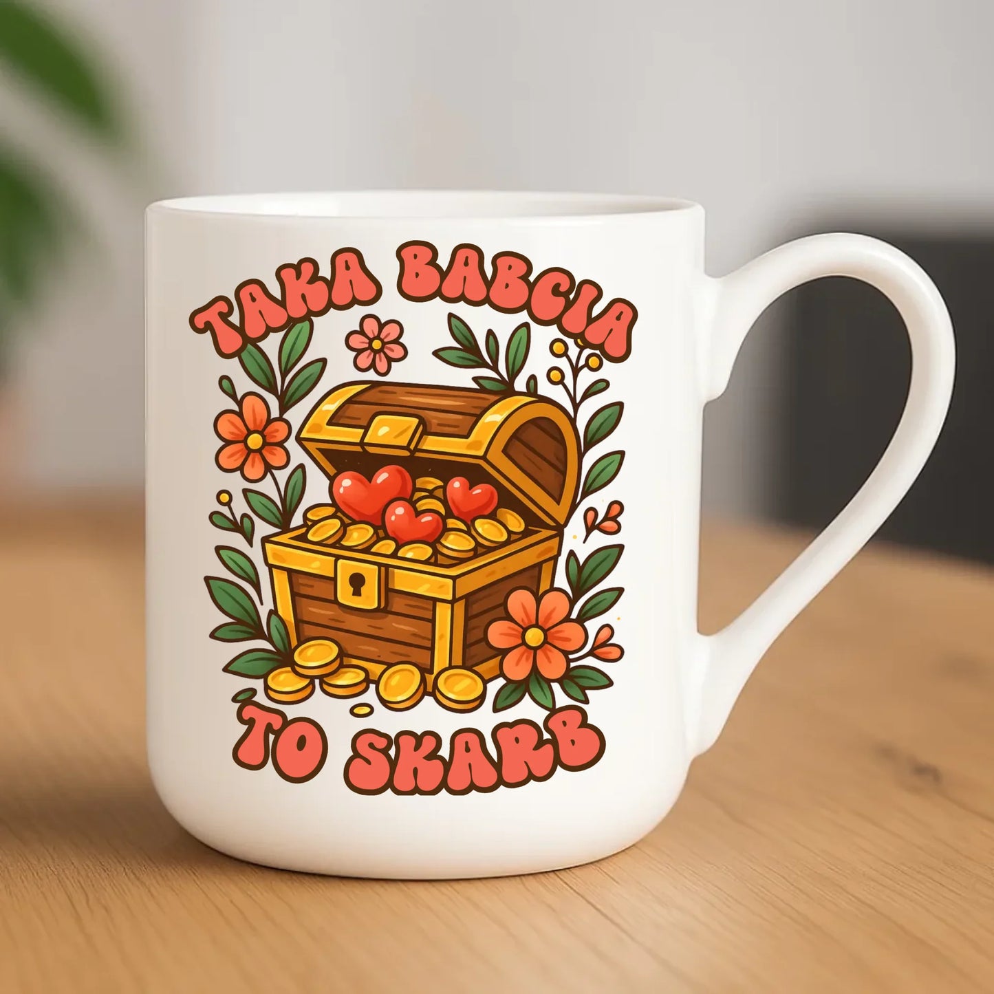 Kubek elegant dla babci - Taka Babcia to skarb B19 - StoryCups.pl