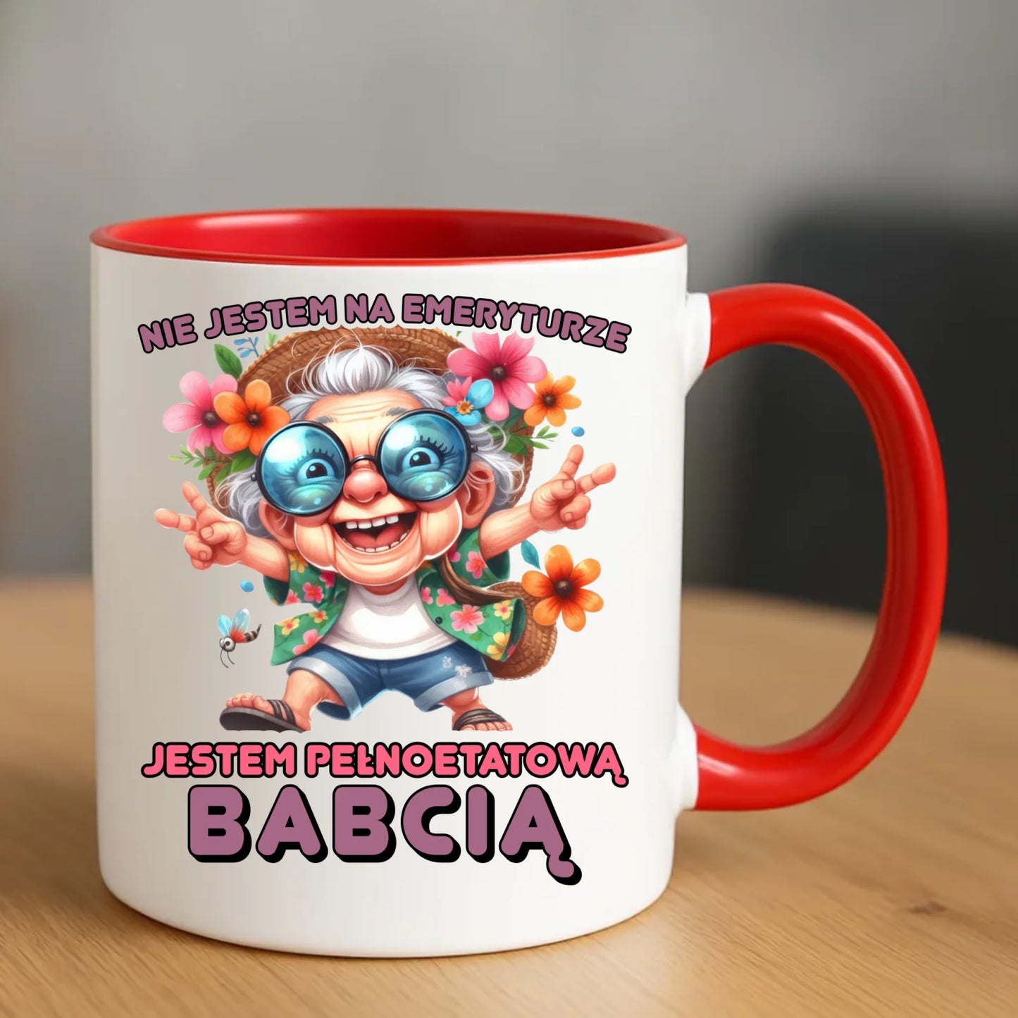 Kubek dla babci - Pełnoetatowa babcia B20 - StoryCups.pl