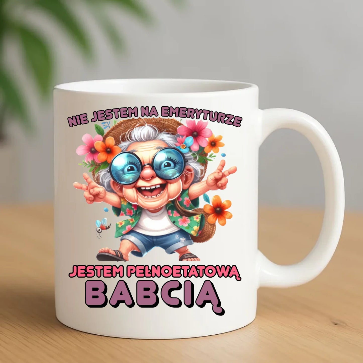 Kubek dla babci - Pełnoetatowa babcia B20 - StoryCups.pl