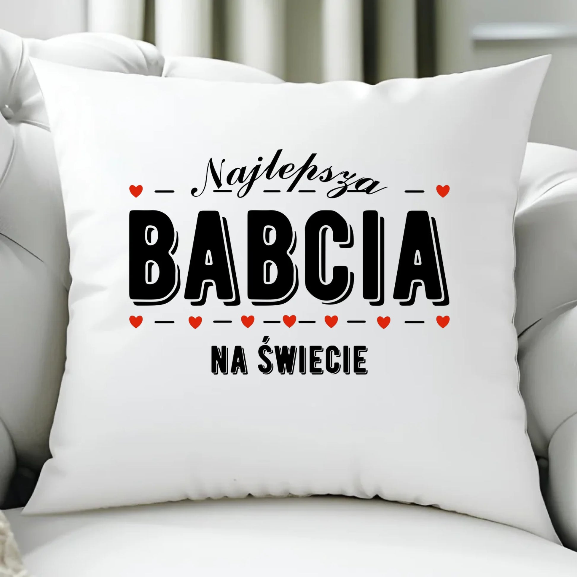 Poduszka dla babci - Najlepsza babcia na świecie B23 - StoryCups.pl