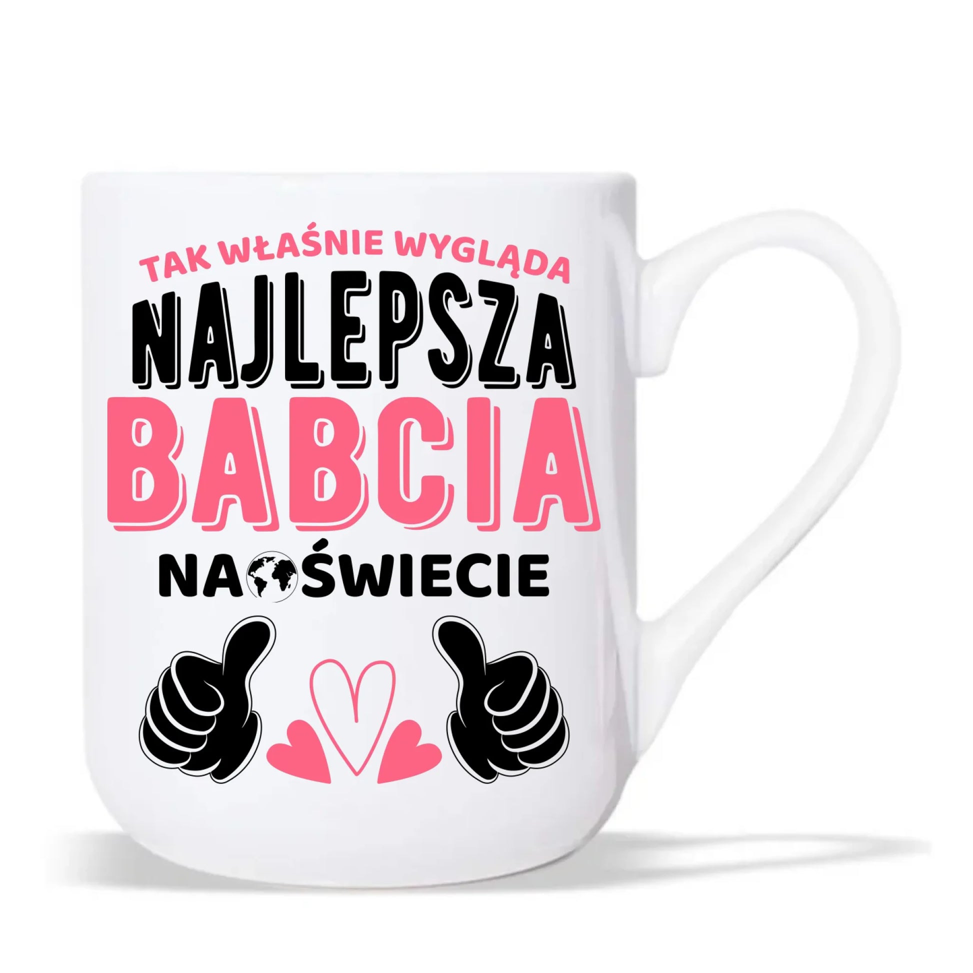 Kubek elegant dla babci - Tak wygląda najlepsza babcia na świecie B24 - StoryCups.pl