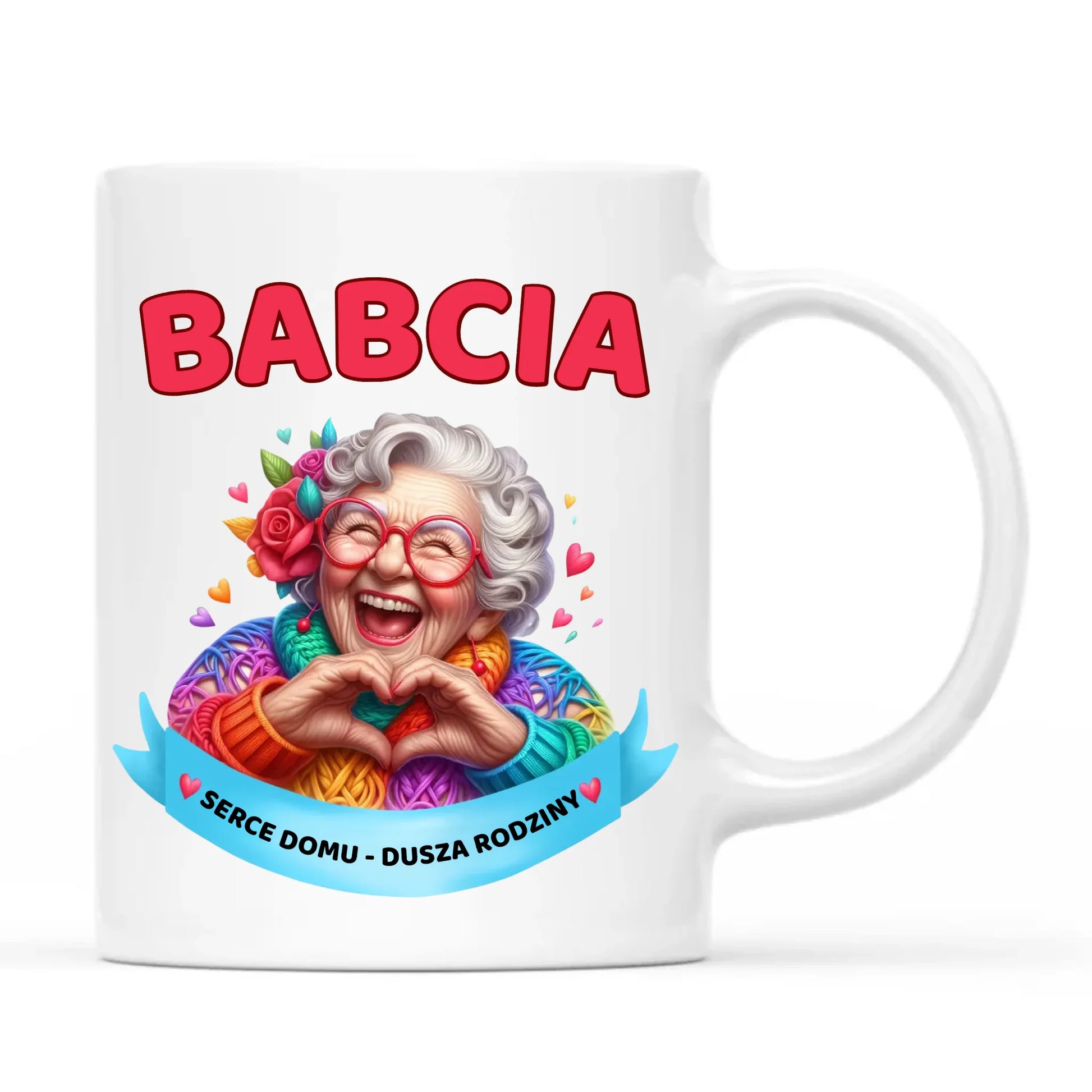 Kubek dla babci - Babcia serce domu dusza rodziny B25 - StoryCups.pl