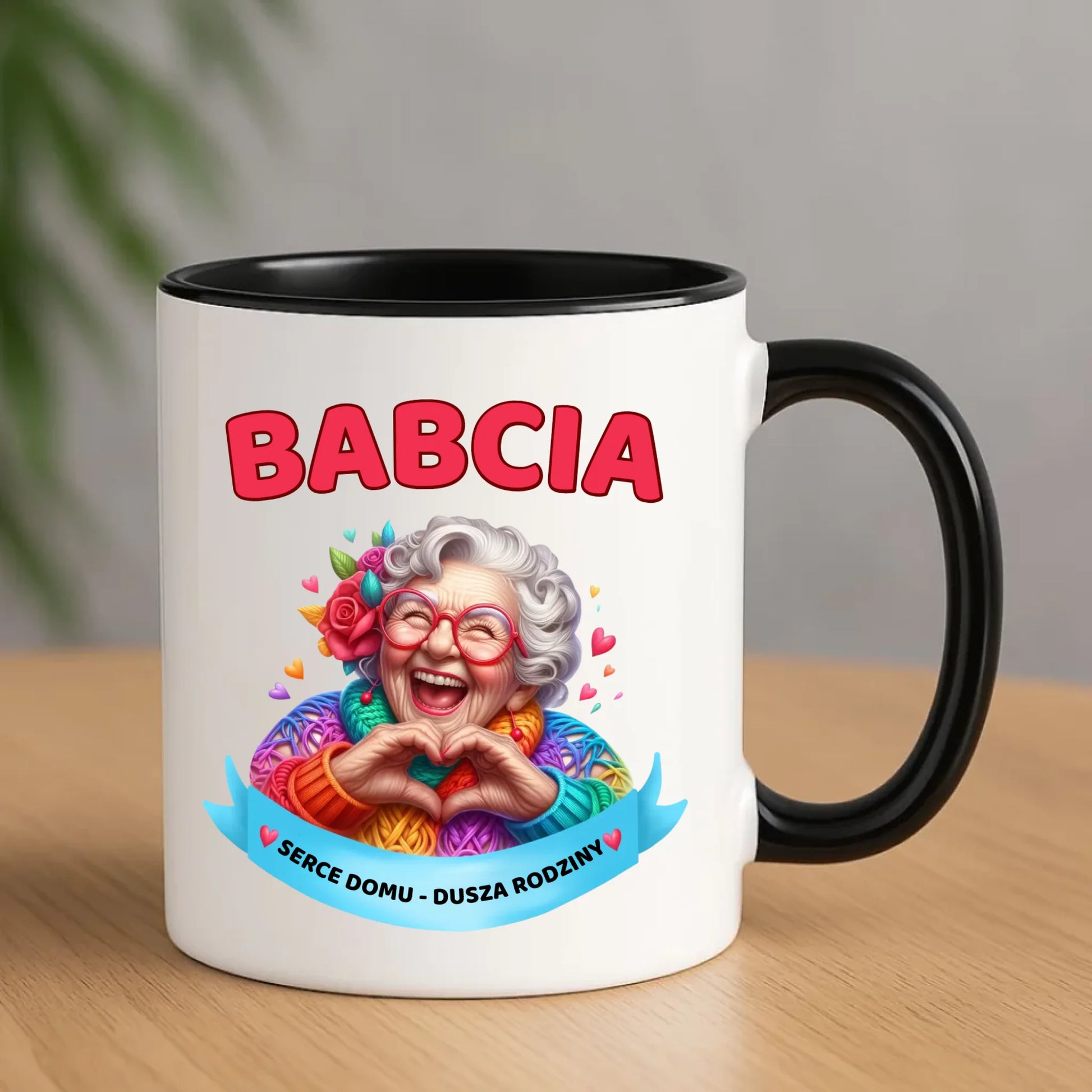 Kubek dla babci - Babcia serce domu dusza rodziny B25 - StoryCups.pl