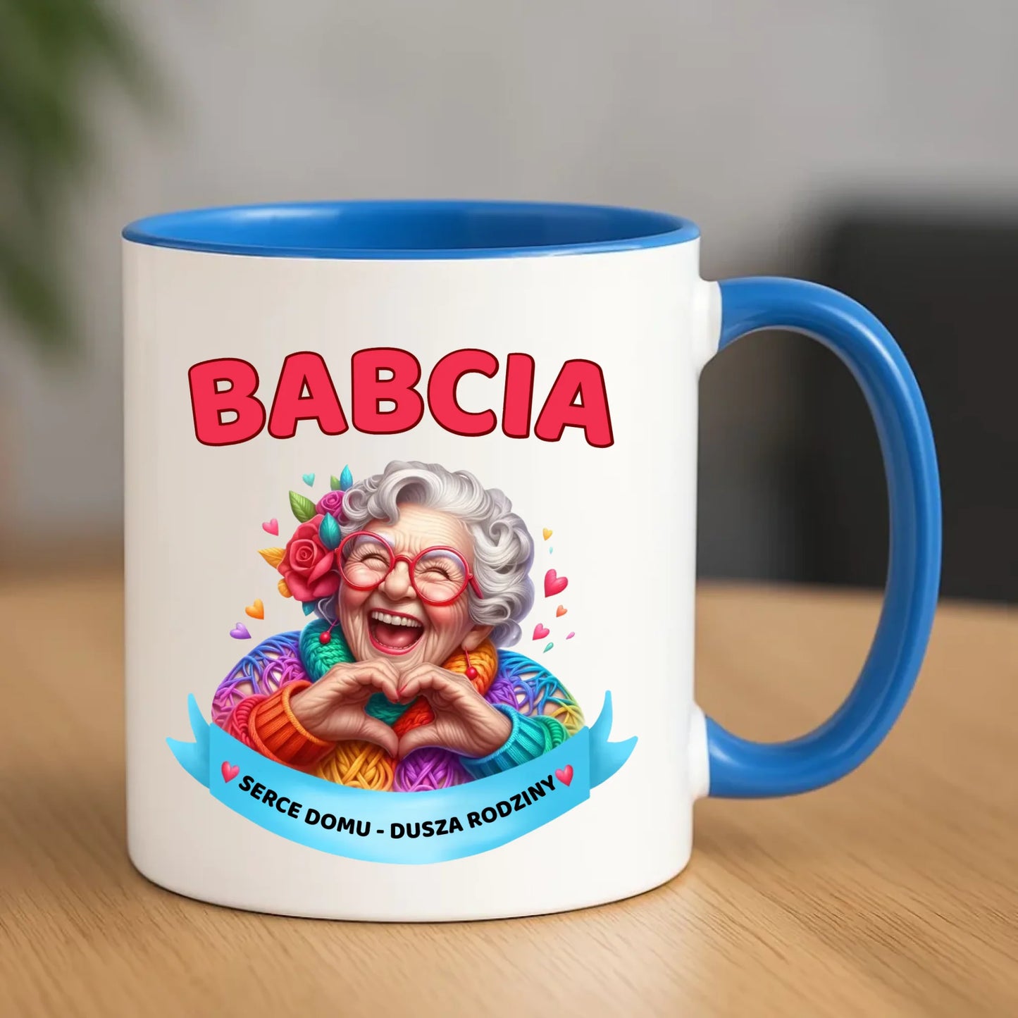 Kubek dla babci - Babcia serce domu dusza rodziny B25 - StoryCups.pl