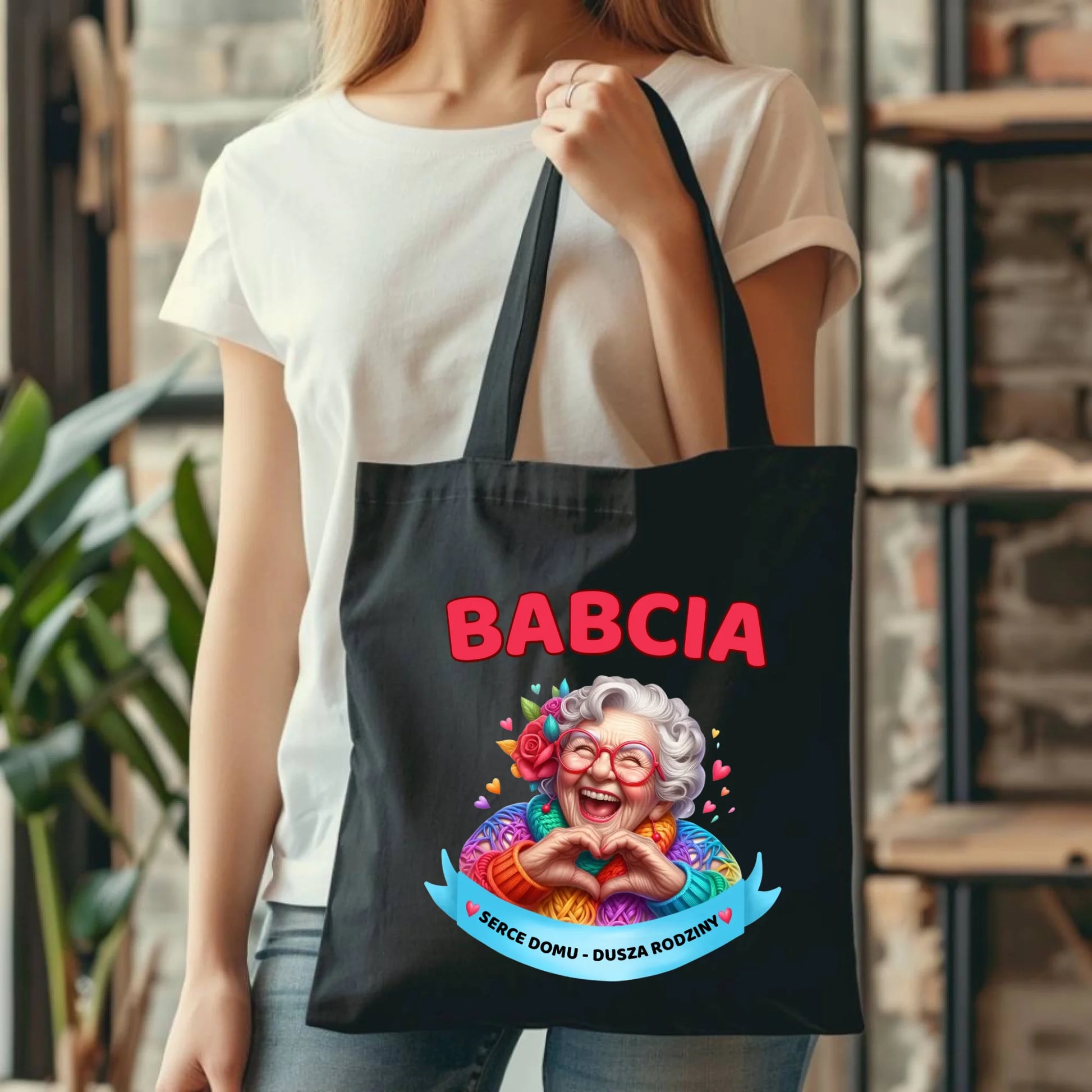 Torba dla babci - Babcia serce domu dusza rodziny B25 - StoryCups.pl