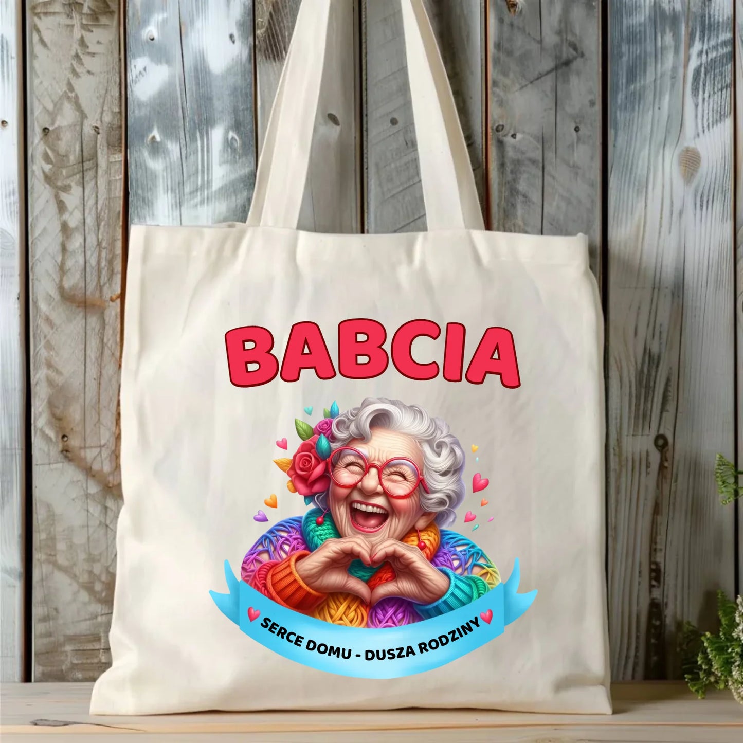 Torba dla babci - Babcia serce domu dusza rodziny B25 - StoryCups.pl