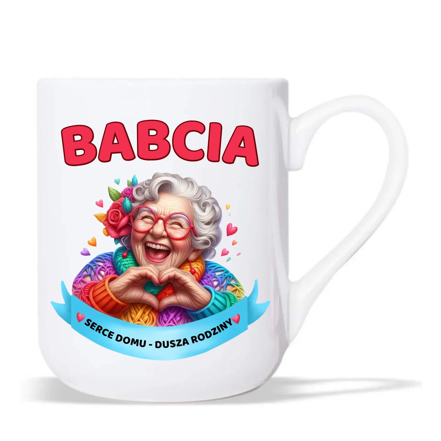 Kubek elegant dla babci - Babcia serce domu dusza rodziny B25 - StoryCups.pl