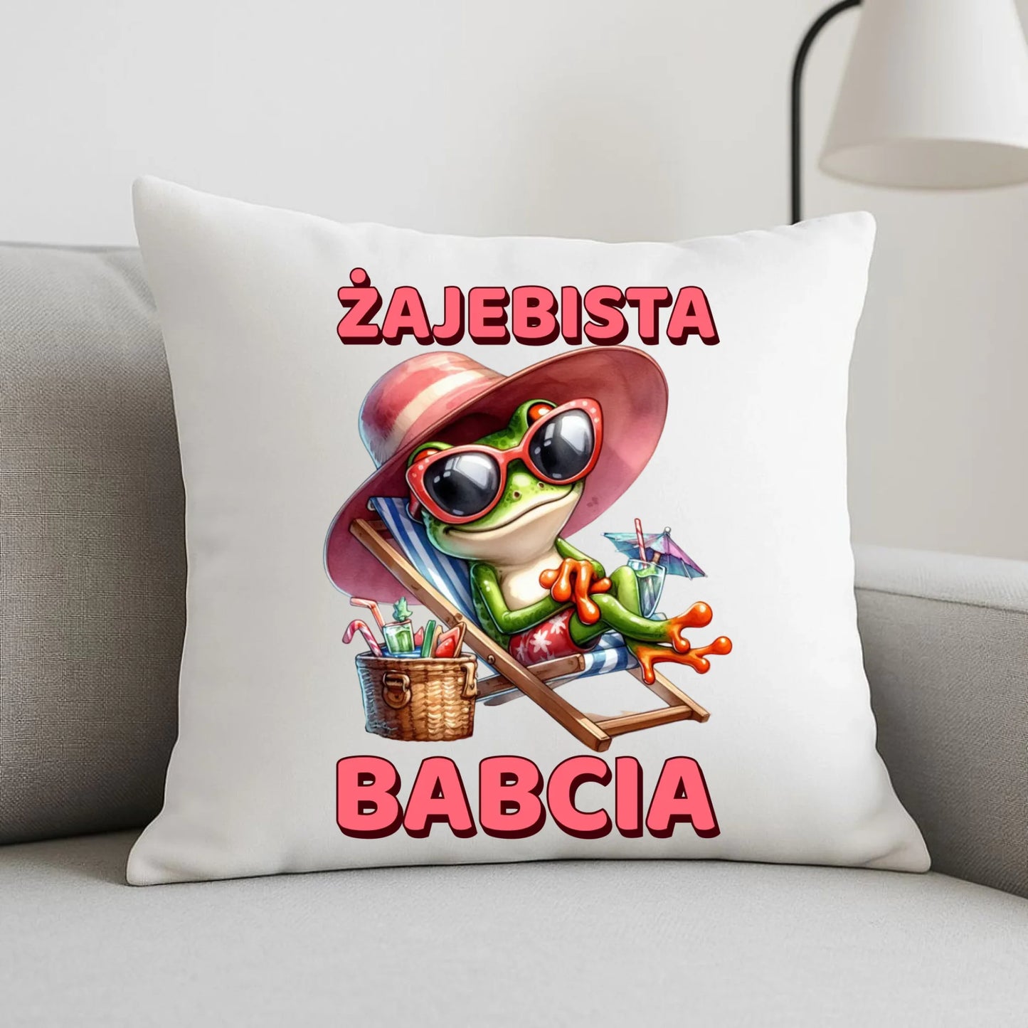 Poduszka dla babci - Żajebista Babcia Żaba B27 - StoryCups.pl