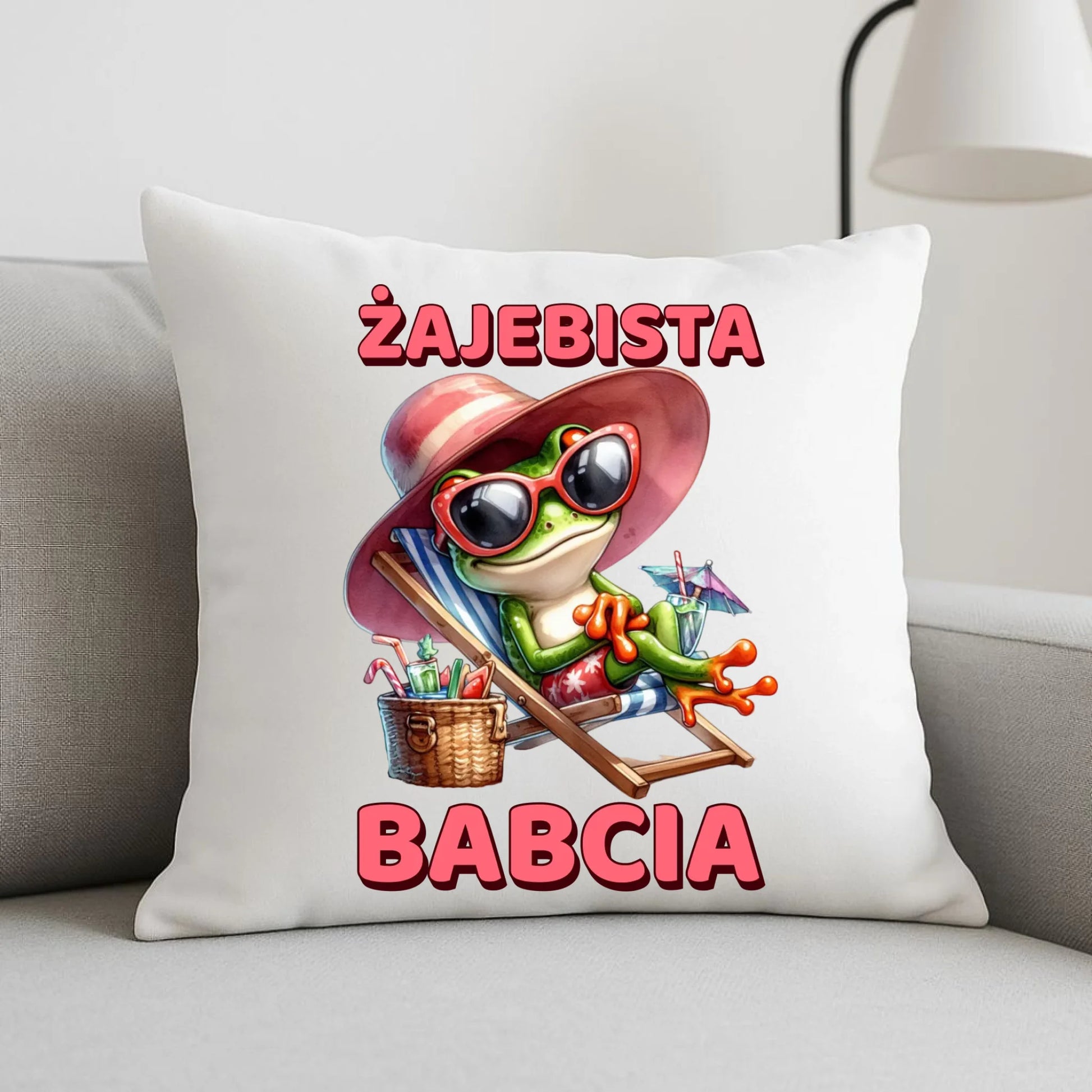 Poduszka dla babci - Żajebista Babcia Żaba B27 - StoryCups.pl