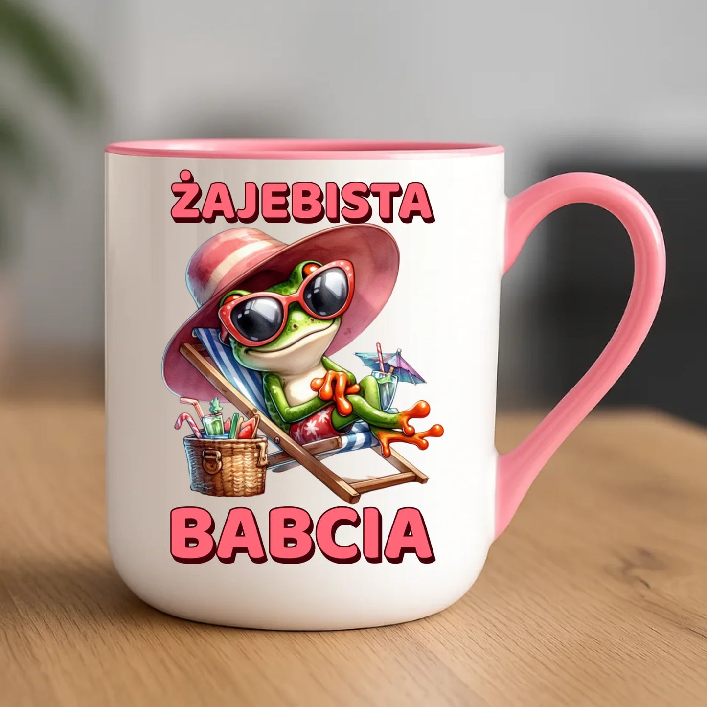 Kubek elegant dla babci - Żajebista Babcia Żaba B27 - StoryCups.pl