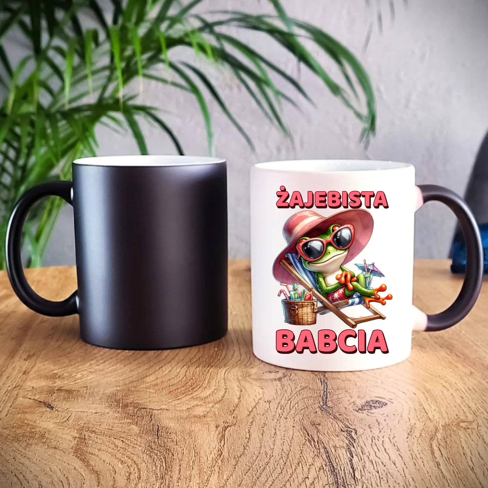 Kubek magiczny dla babci - Żajebista Babcia Żaba B27 - StoryCups.pl