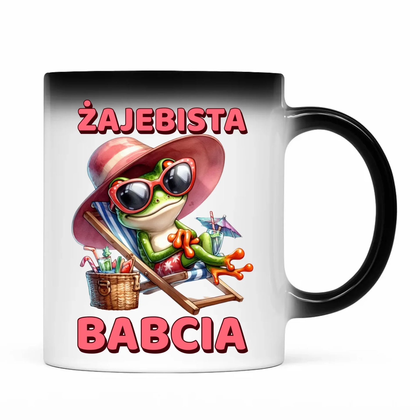 Kubek magiczny dla babci - Żajebista Babcia Żaba B27 - StoryCups.pl