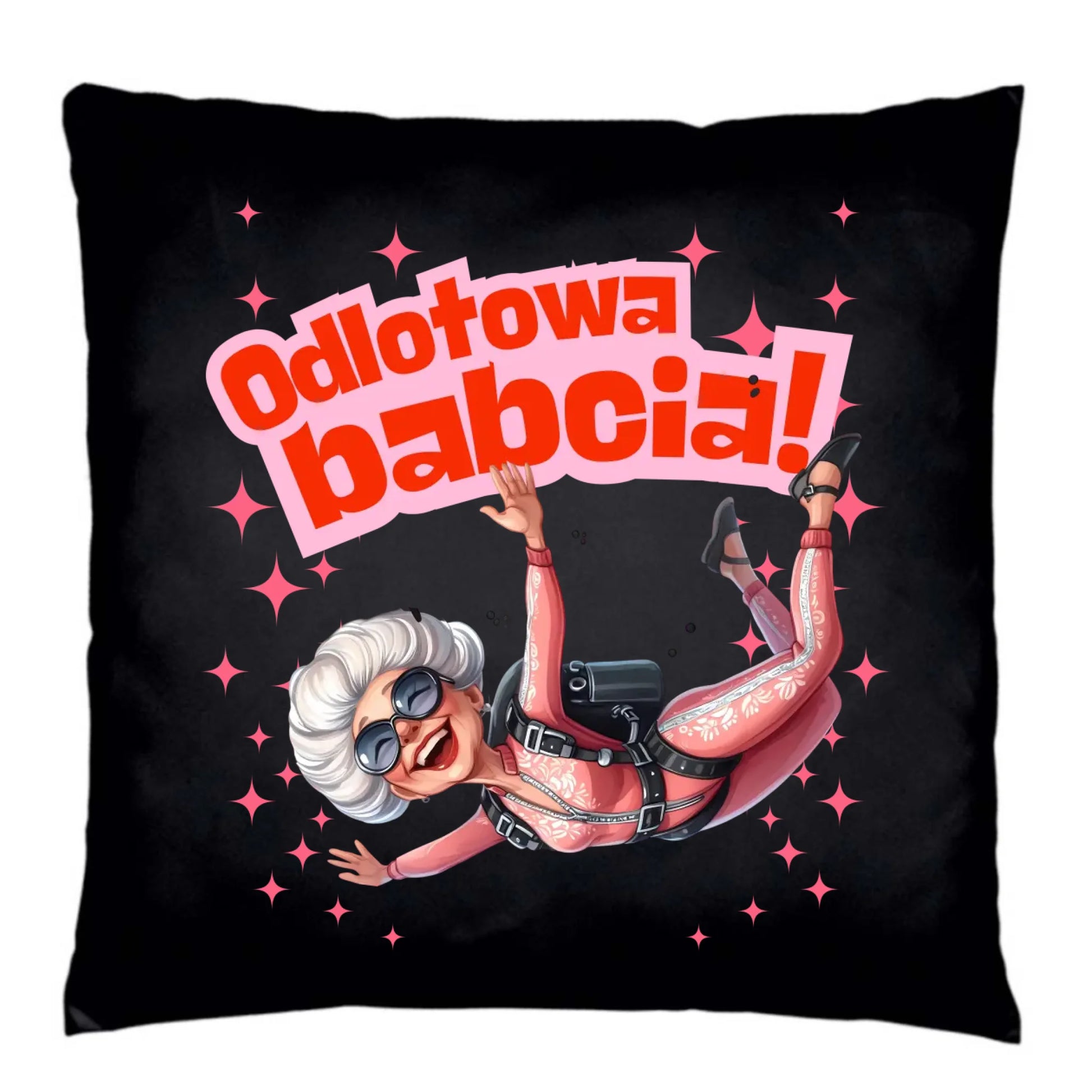 Poduszka dekoracyjna dla babci - Odlotowa babcia B28 - StoryCups.pl