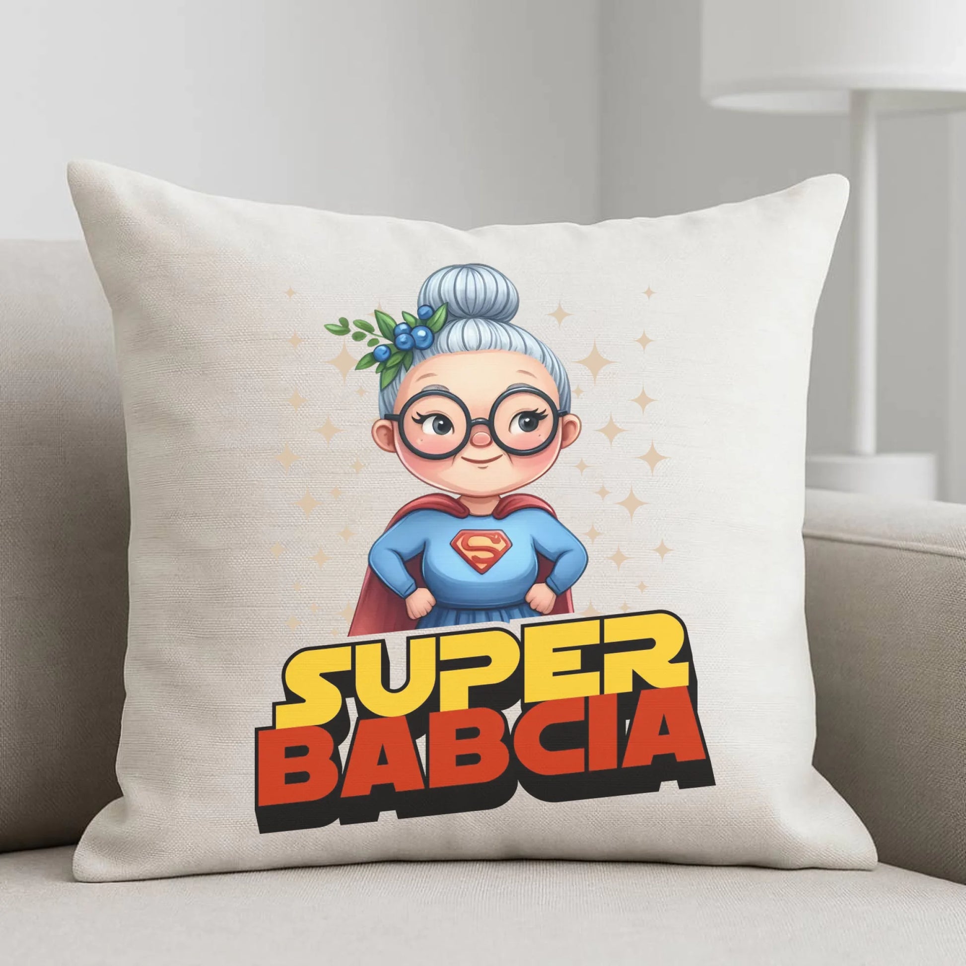 Poduszka dla babci - Super Babcia B29 - StoryCups.pl