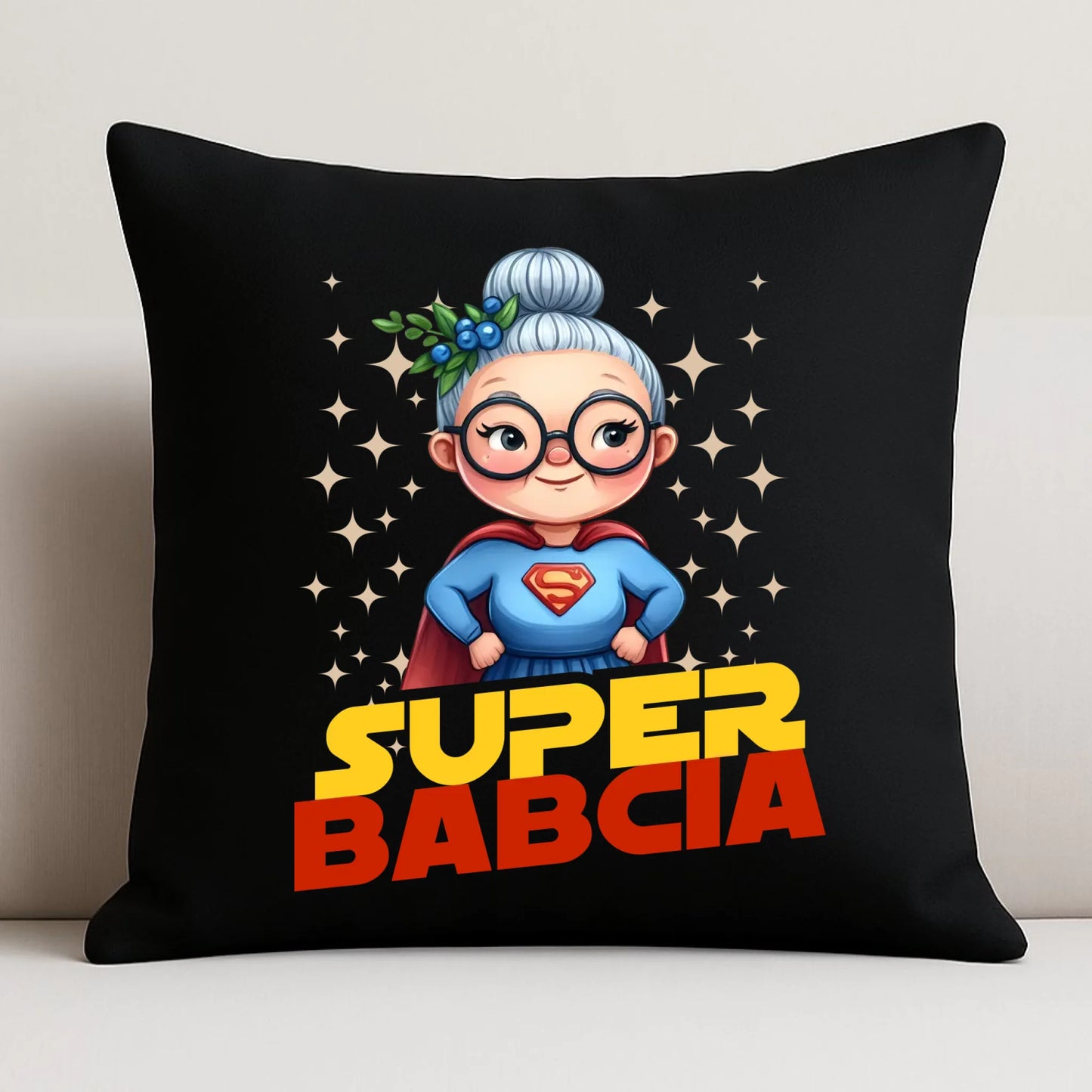 Poduszka dekoracyjna dla babci - Super Babcia B29 - StoryCups.pl