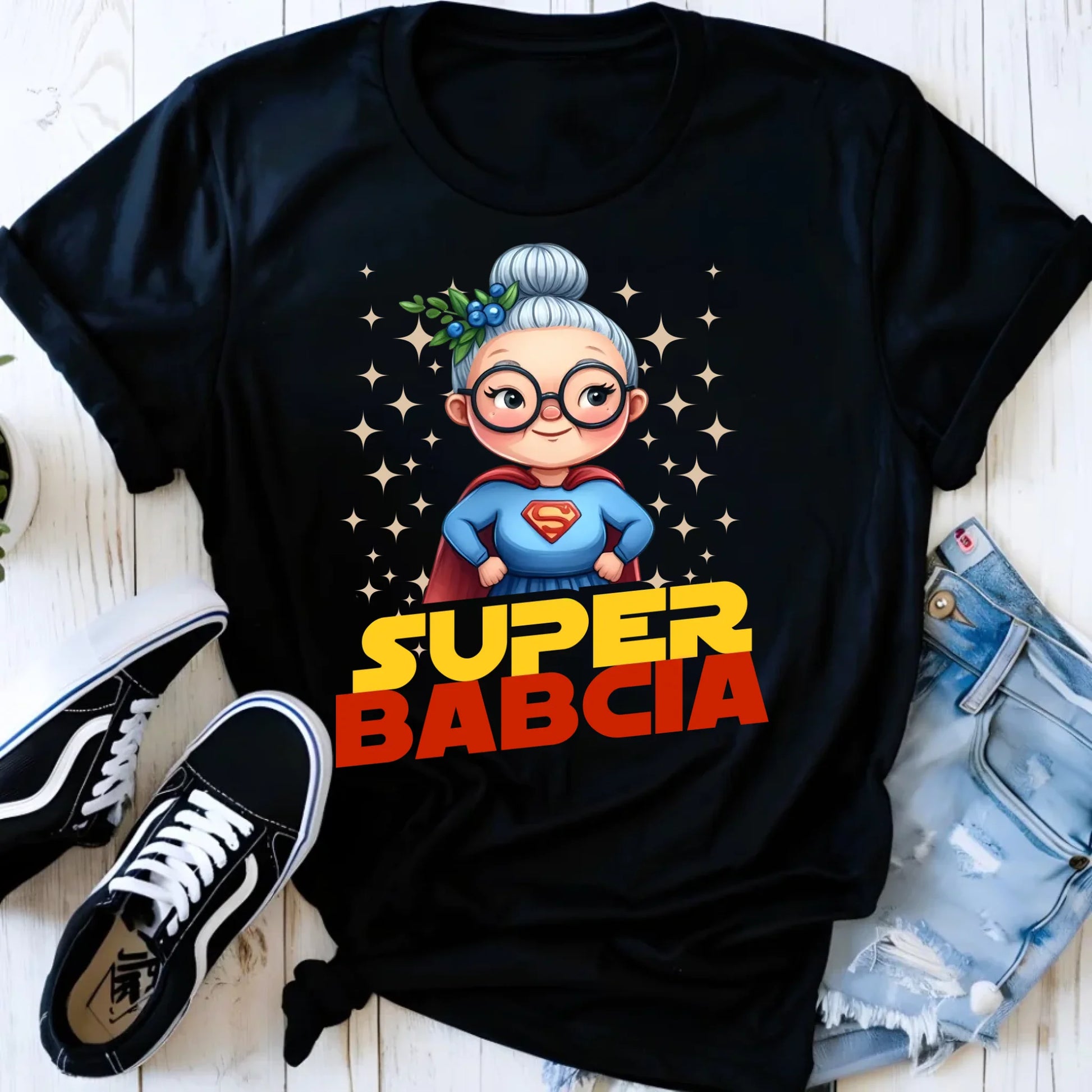 Koszulka dla babci - Super Babcia B29 - StoryCups.pl
