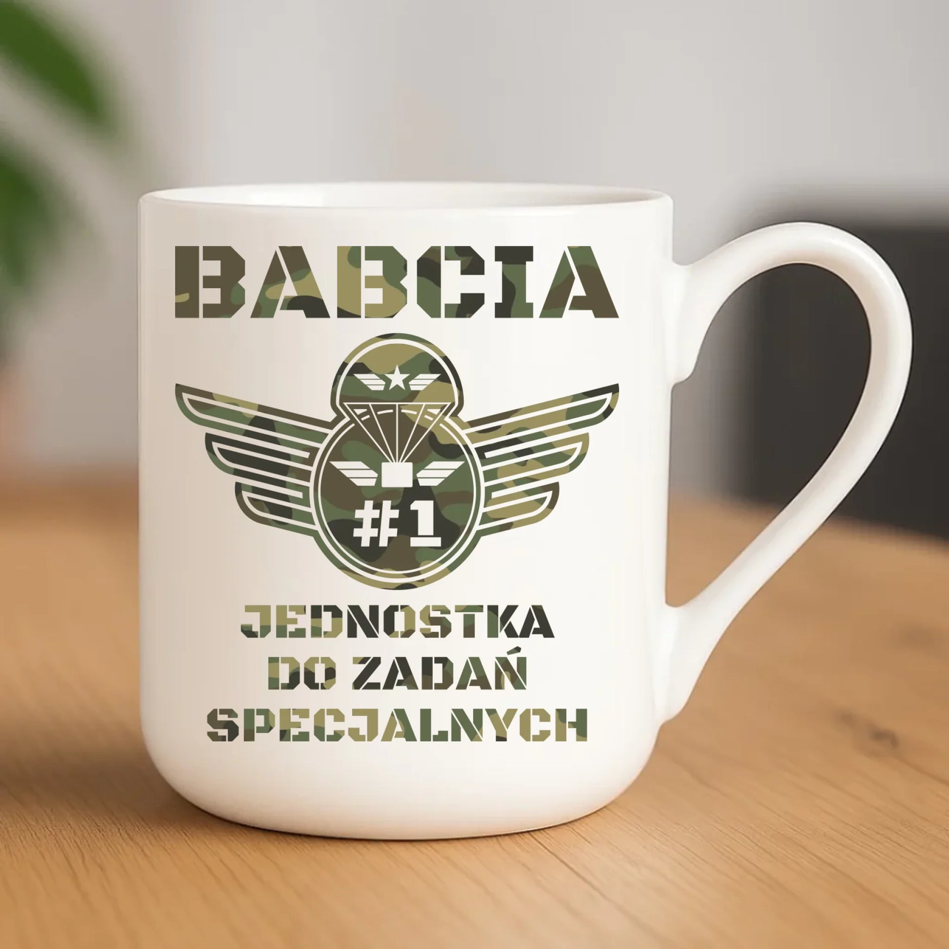 Kubek elegant dla babci - Babcia jednostka do zadań specjalnych B31 - StoryCups.pl