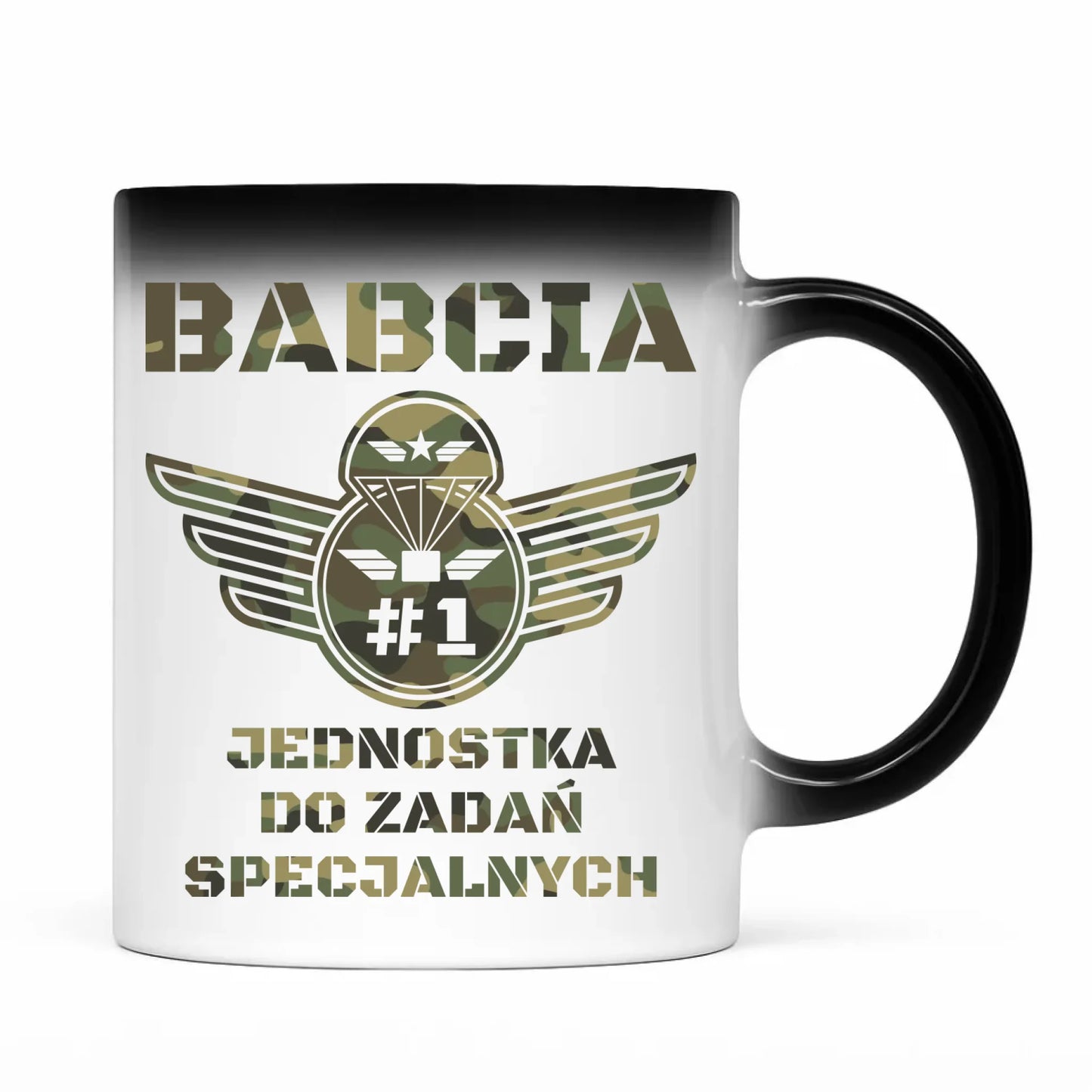 Kubek magiczny dla babci - Babcia jednostka do zadań specjalnych B31 - StoryCups.pl