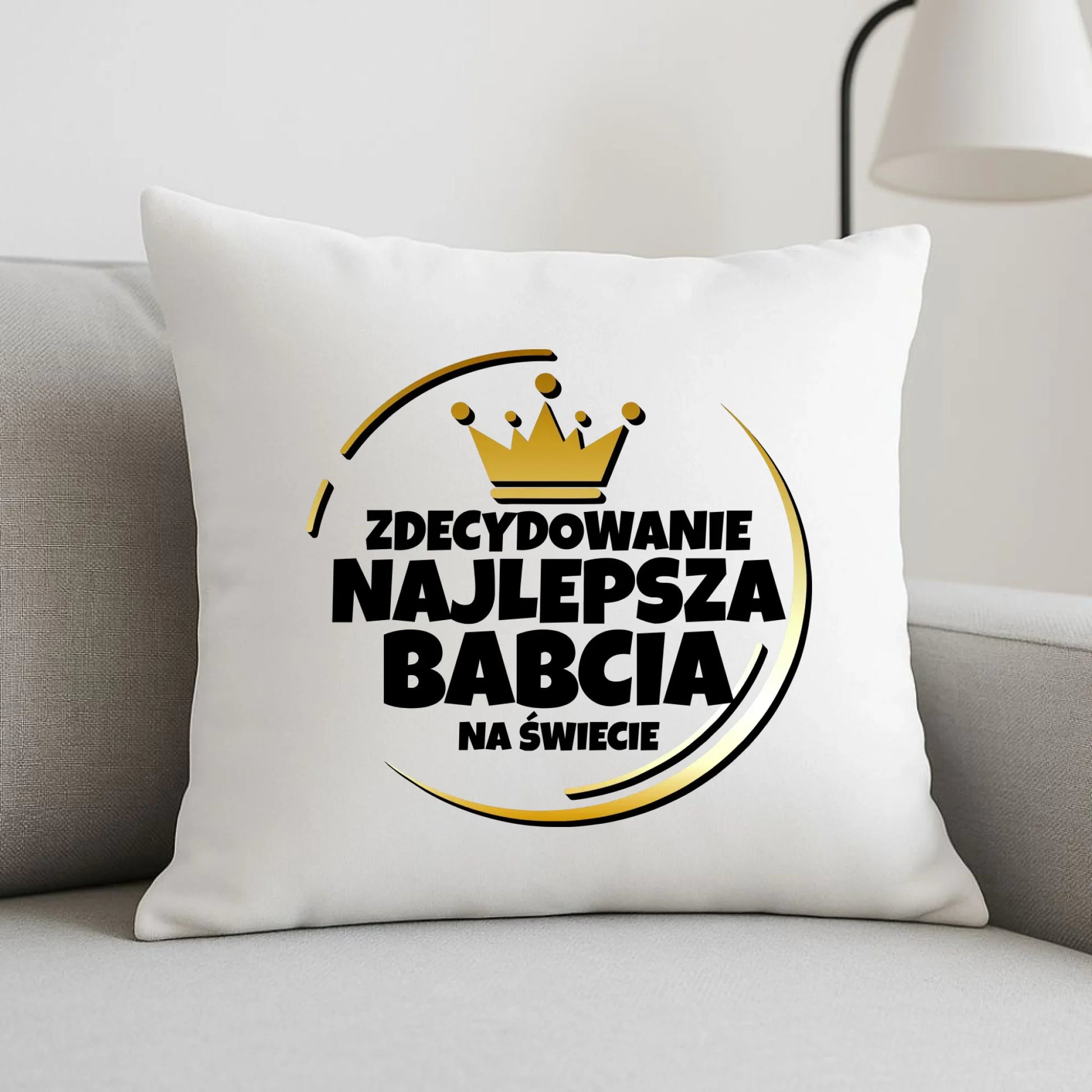 Poduszka dla babci - Zdecydowanie najlepsza babcia B32 - StoryCups.pl