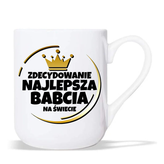 Kubek elegant dla babci - Zdecydowanie najlepsza babcia B32 - StoryCups.pl