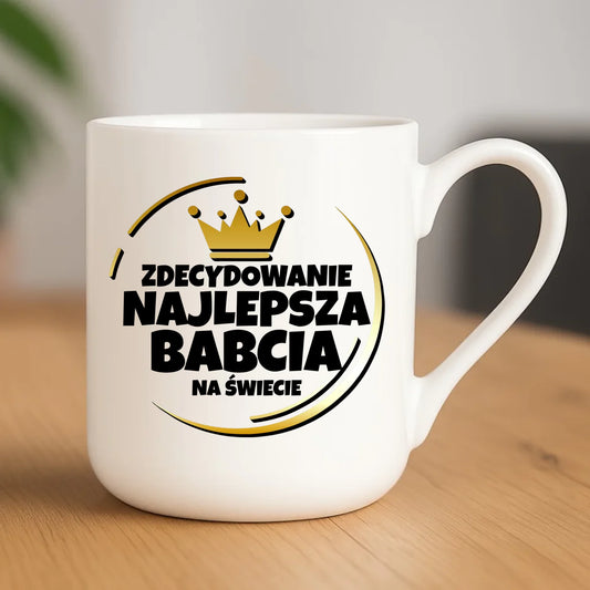 Kubek elegant dla babci - Zdecydowanie najlepsza babcia B32 - StoryCups.pl