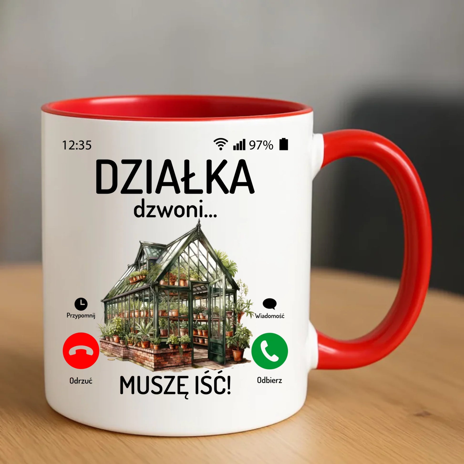 Kubek dla babci - Działka dzwoni muszę iść B41 - StoryCups.pl