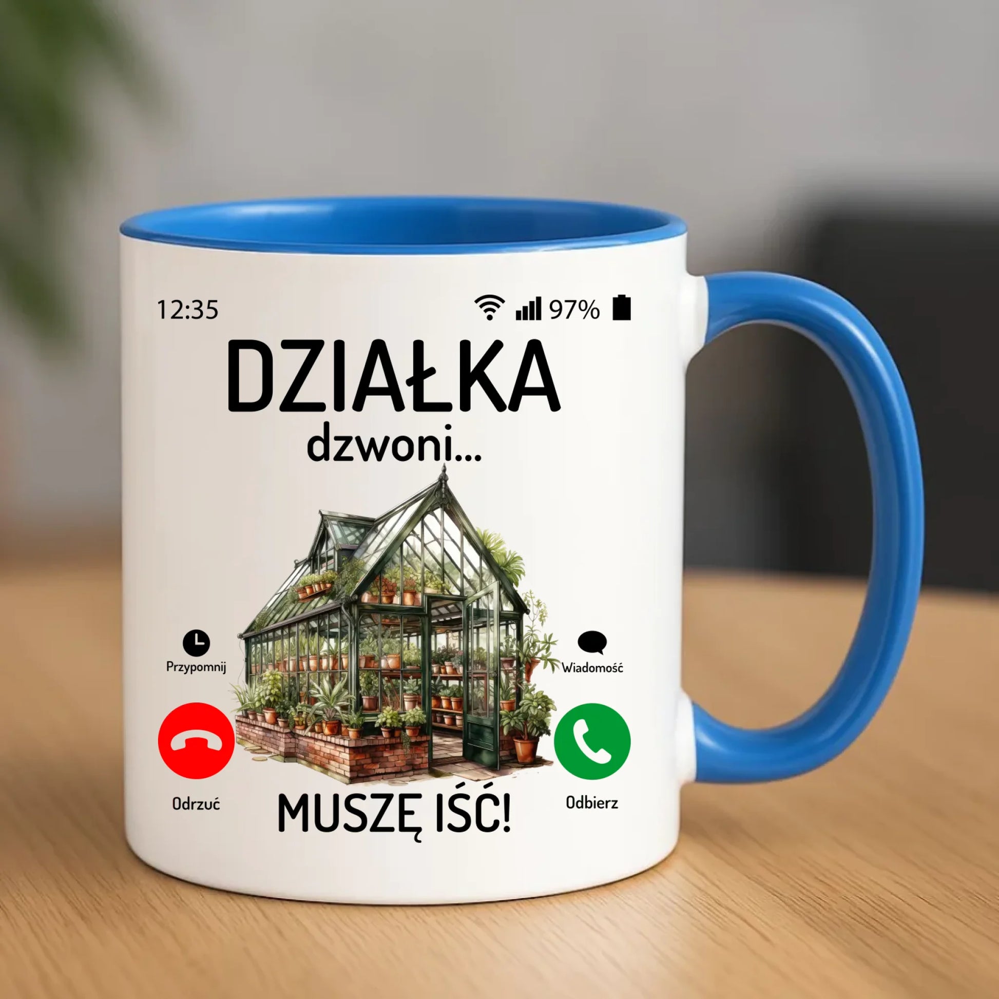 Kubek dla babci - Działka dzwoni muszę iść B41 - StoryCups.pl