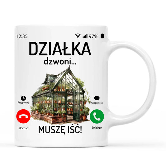 Kubek dla babci - Działka dzwoni muszę iść B41 - StoryCups.pl
