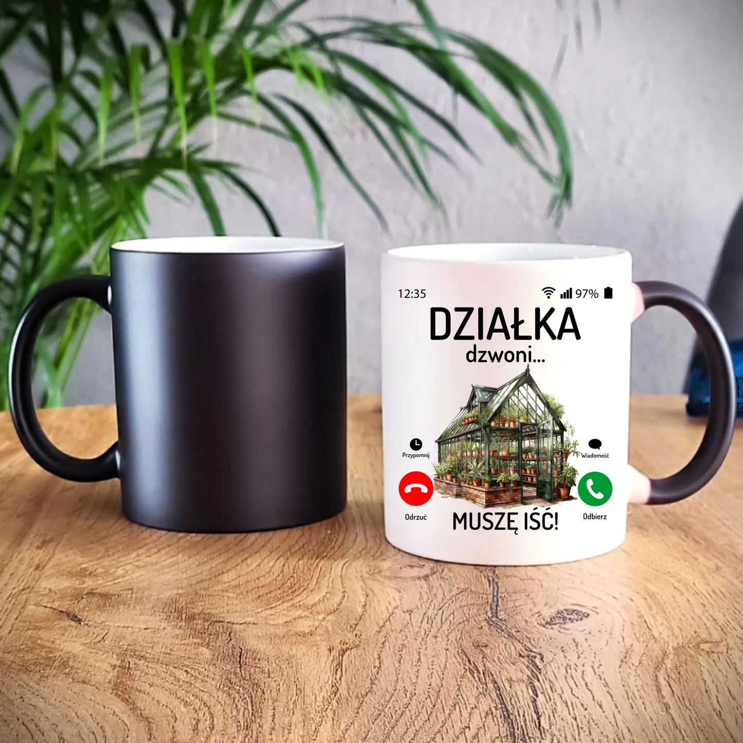 Kubek magiczny dla babci - Działka dzwoni muszę iść B41 - StoryCups.pl