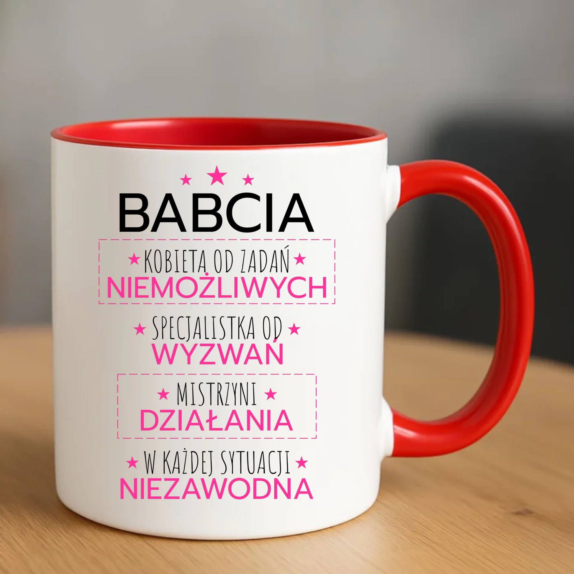 Kubek dla babci - Babcia kobieta od zadań niemożliwych B30 - StoryCups.pl