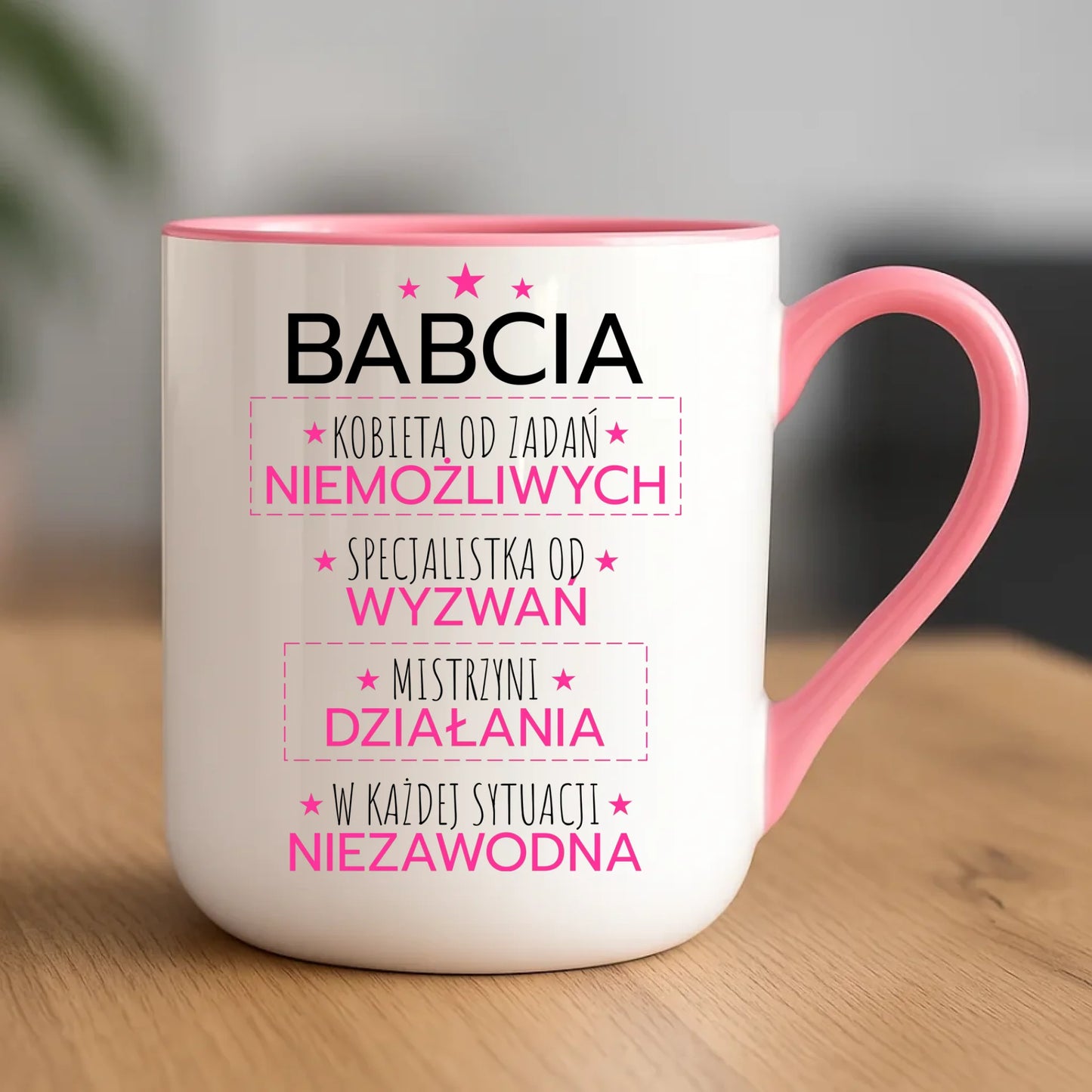 Kubek elegant dla babci - Babcia kobieta od zadań niemożliwych B30 - StoryCups.pl