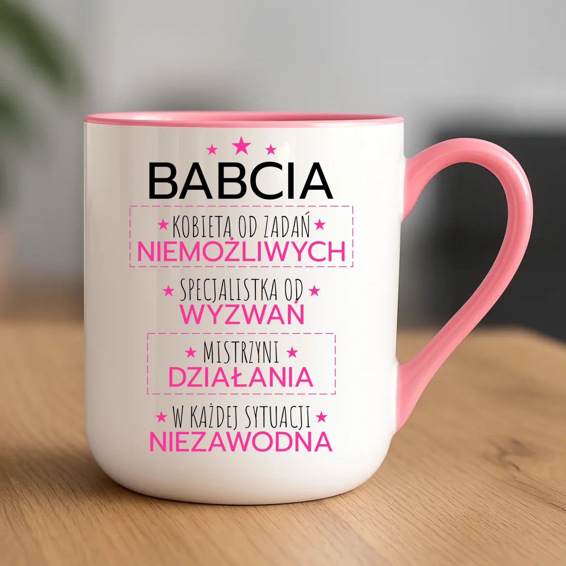 Kubek elegant dla babci - Babcia kobieta od zadań niemożliwych B30 - StoryCups.pl