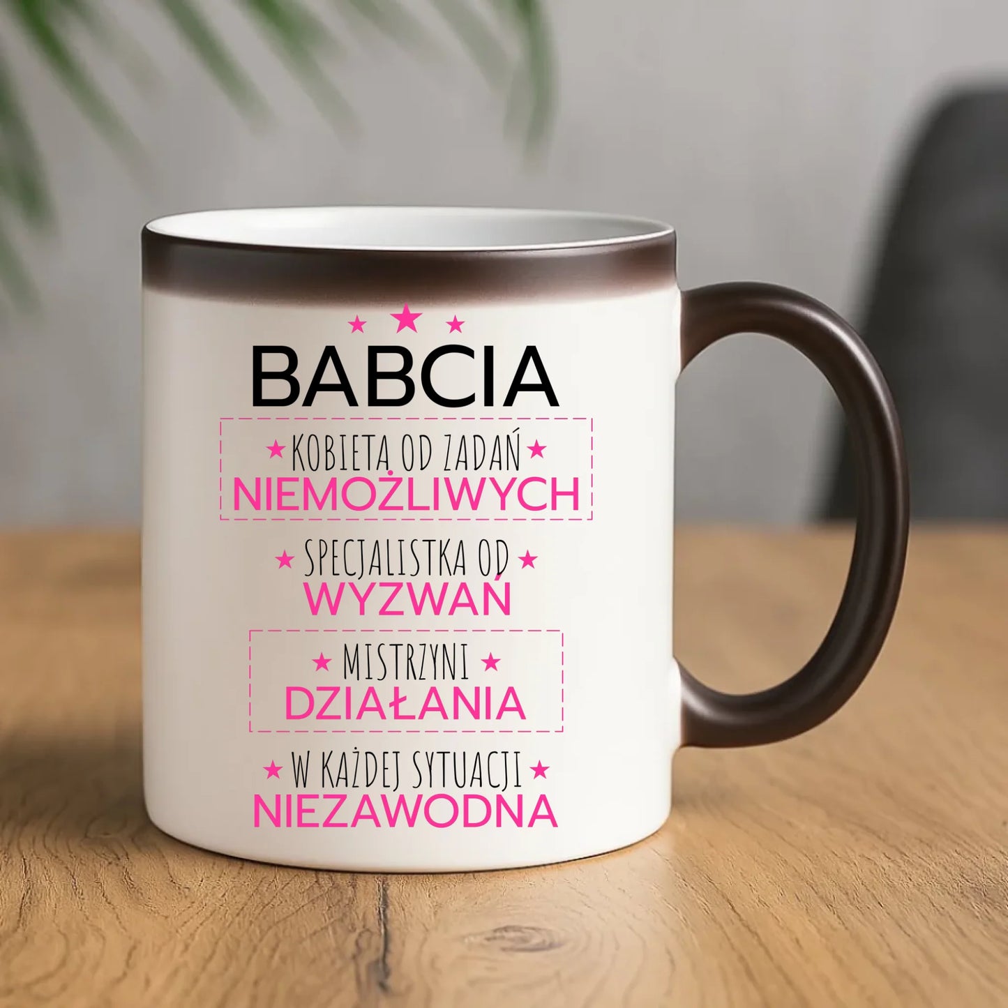 Kubek magiczny dla babci - Babcia kobieta od zadań niemożliwych B30 - StoryCups.pl