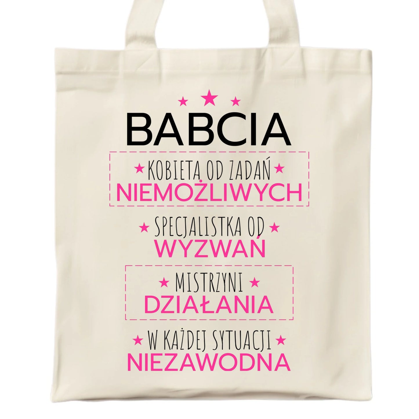 Torba dla babci - Babcia kobieta od zadań niemożliwych B30 - StoryCups.pl