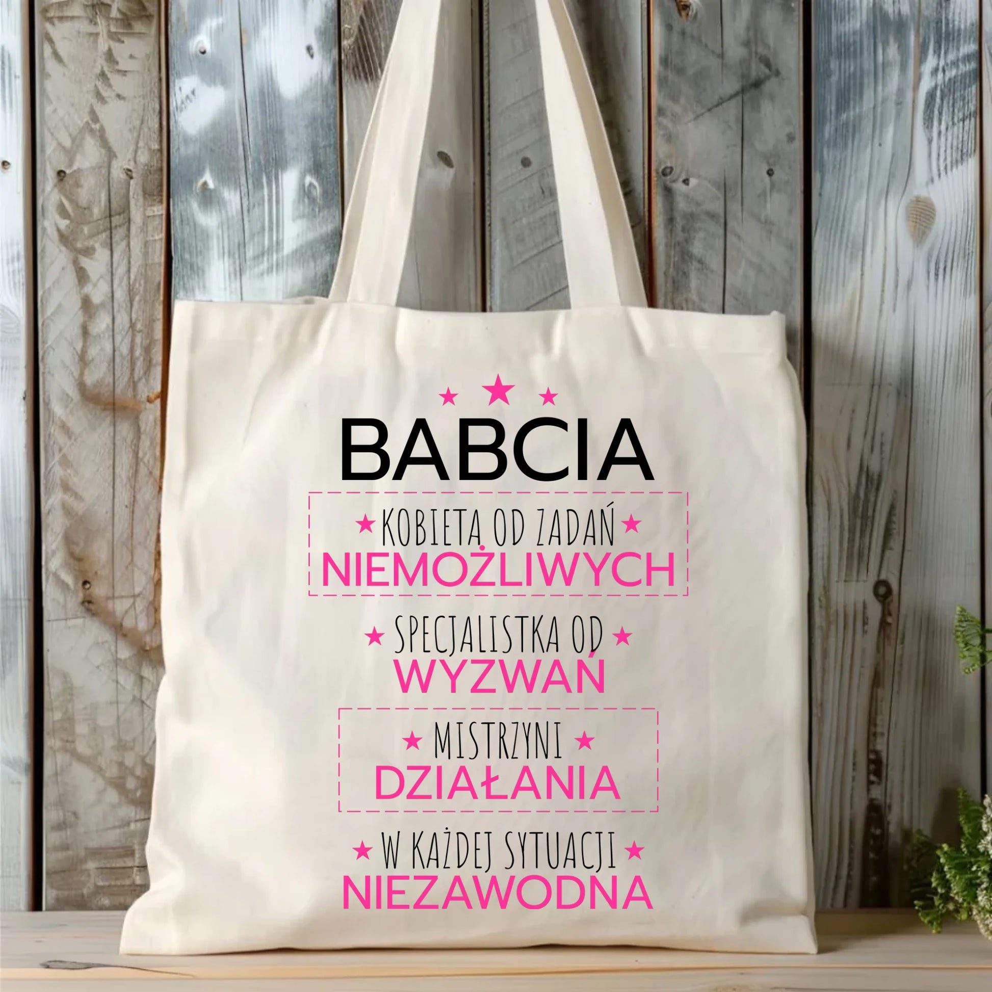 Torba dla babci - Babcia kobieta od zadań niemożliwych B30 - StoryCups.pl