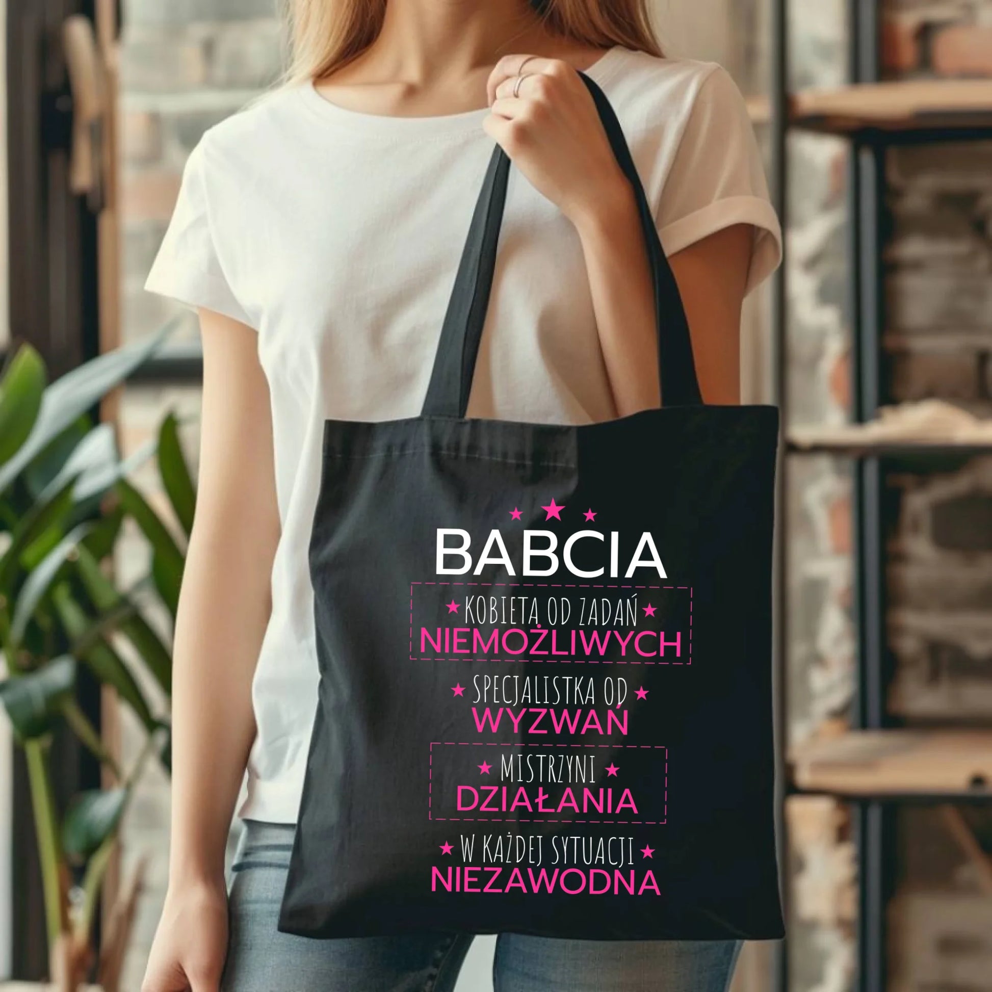 Torba dla babci - Babcia kobieta od zadań niemożliwych B30 - StoryCups.pl