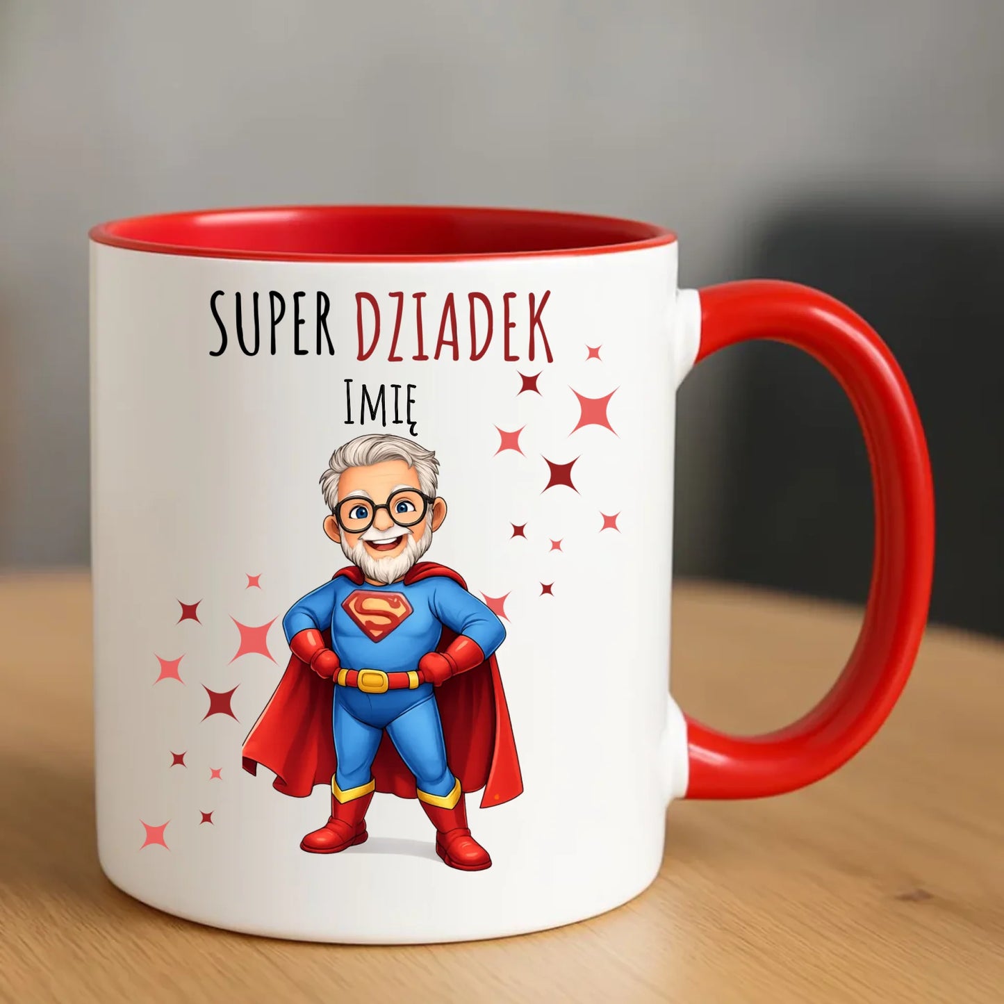 Kubek dla dziadka - Super Dziadek - personalizowany D02 - StoryCups.pl