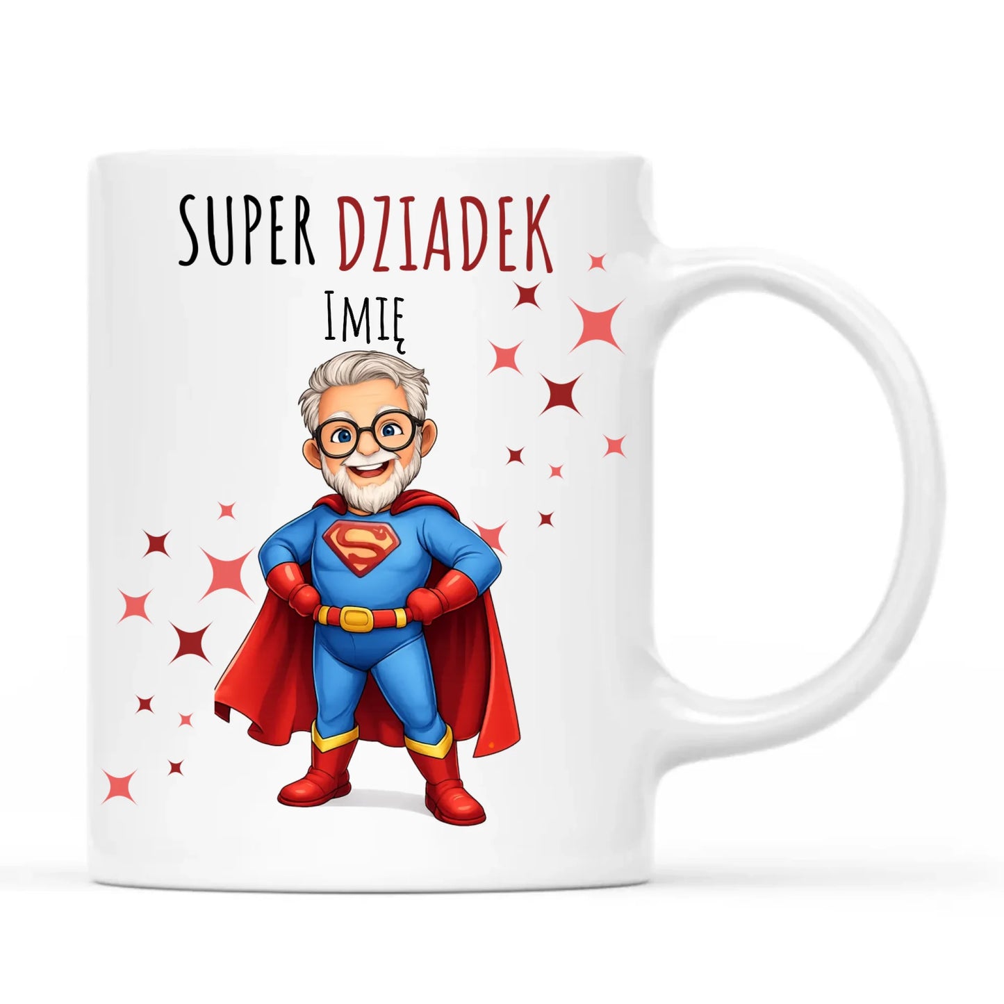 Kubek dla dziadka - Super Dziadek - personalizowany D02 - StoryCups.pl